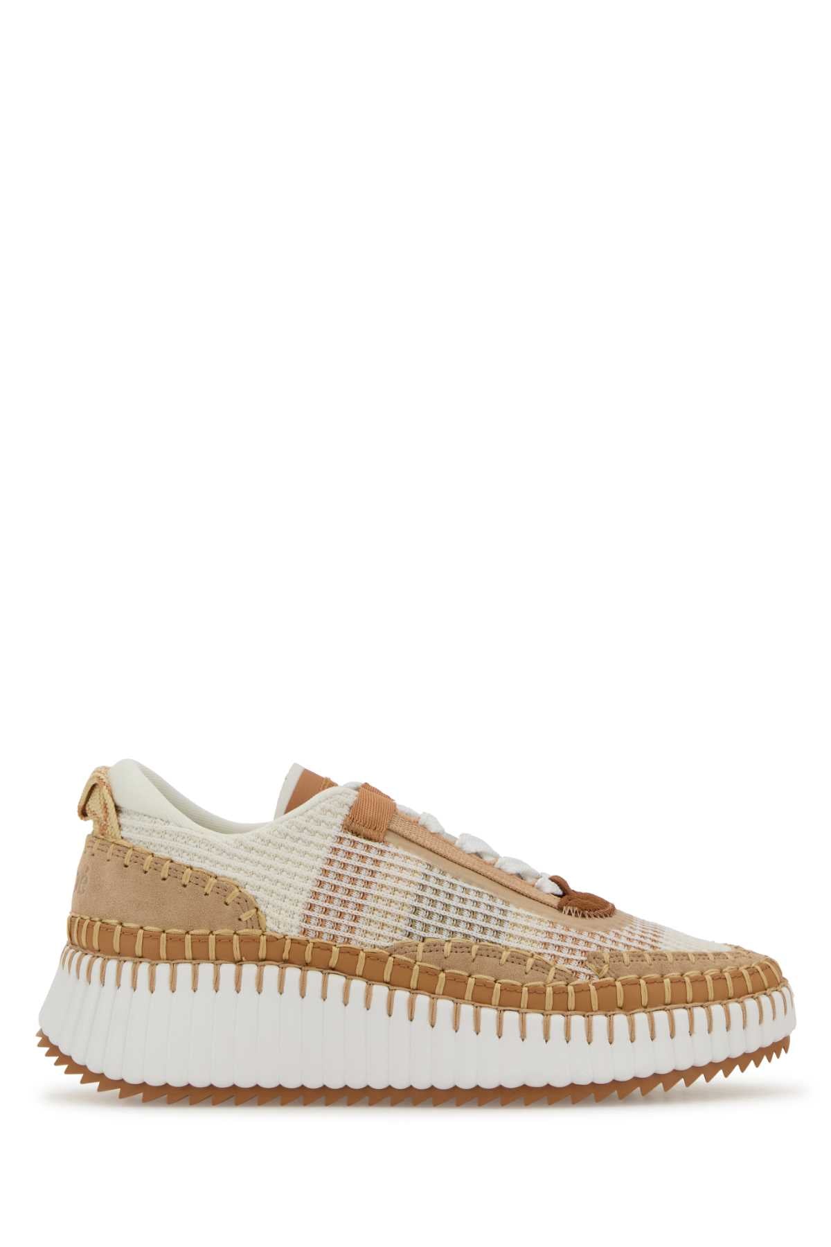 Chloe Women Multicolor Fabric Nama Sneakers CHLOE