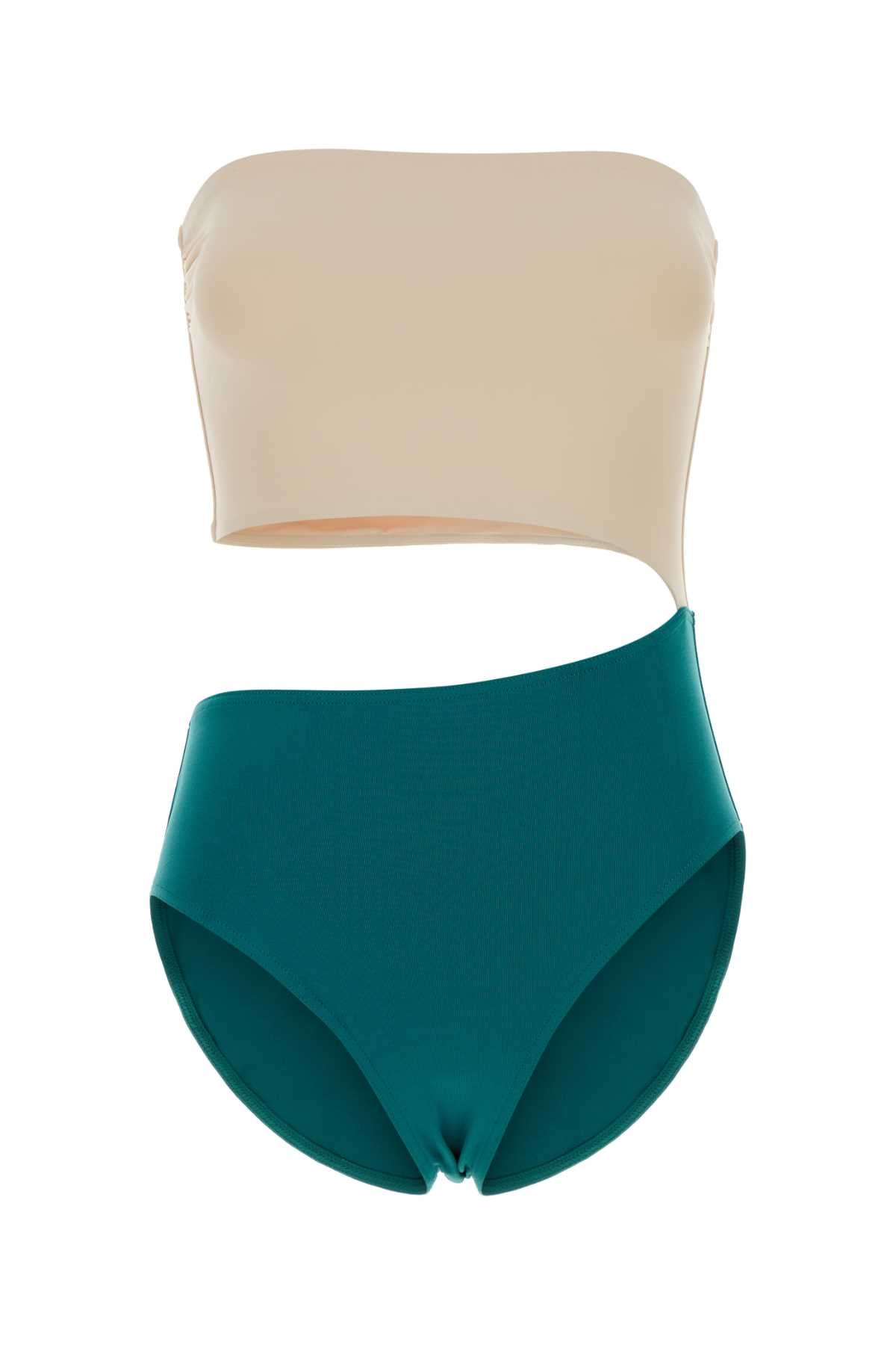 Eres Women Two-Tone Stretch Nylon Double Swimsuit ERES
