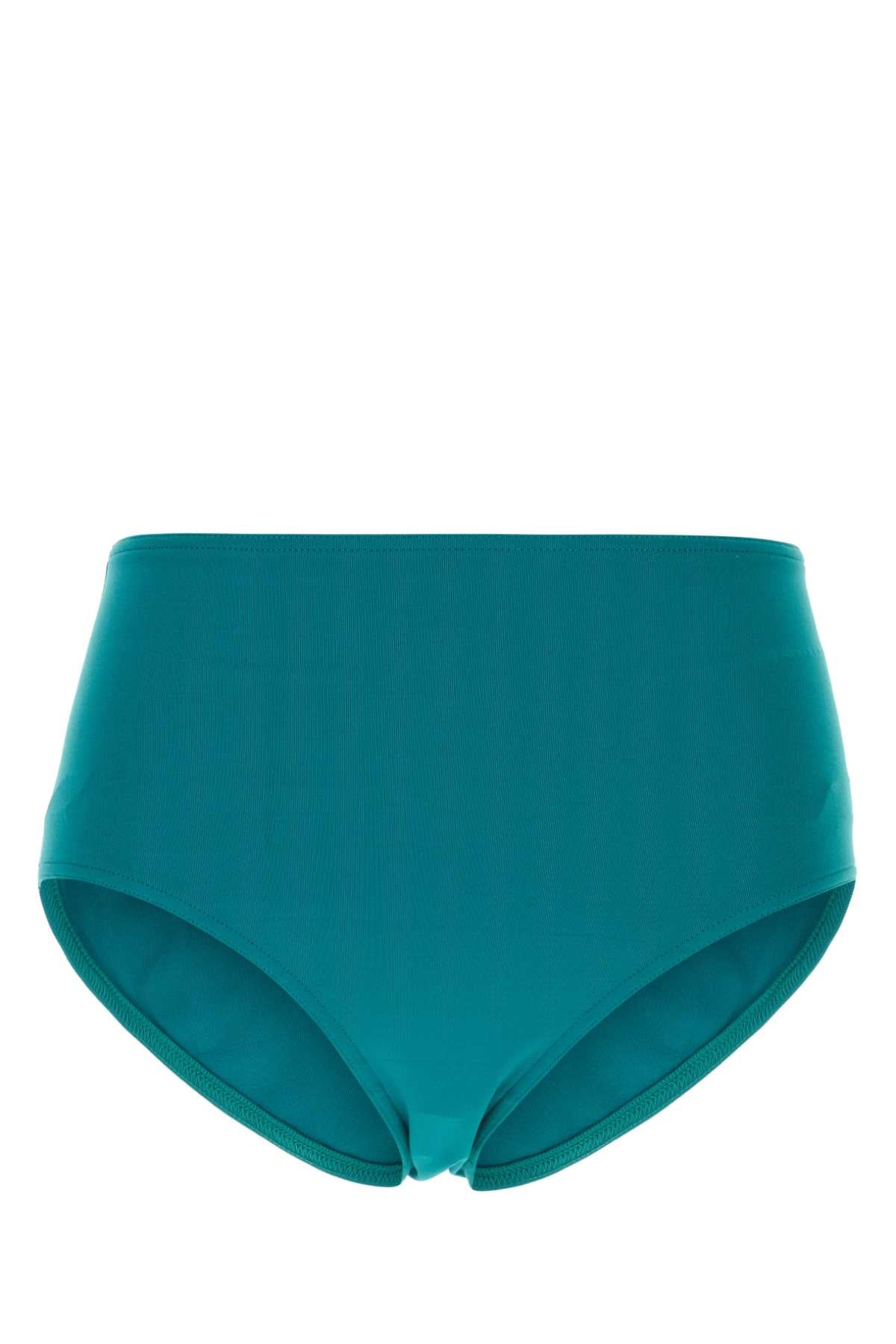 Eres Women Teal Green Stretch Nylon Remember Bikini Bottom ERES