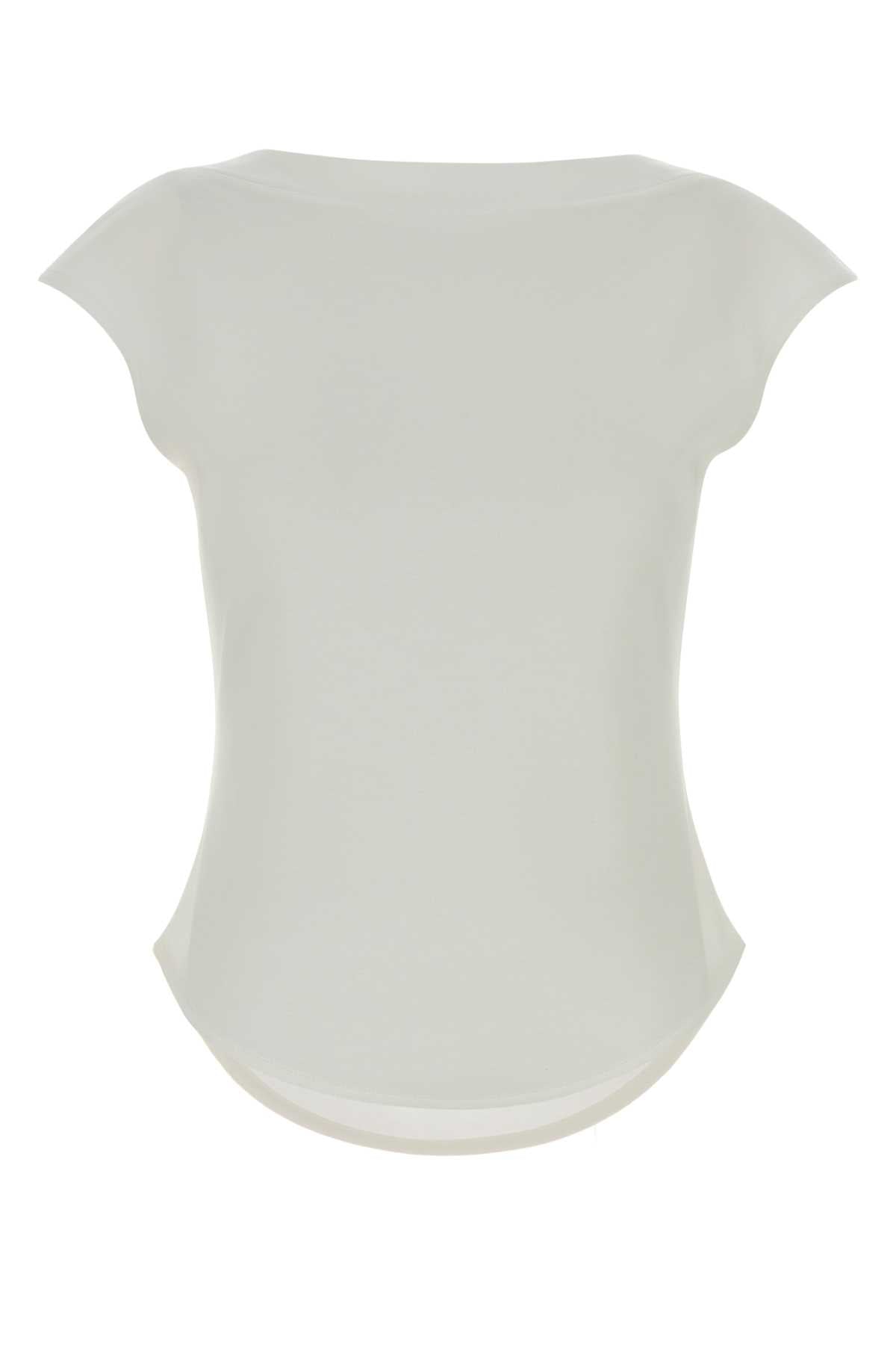 Alaia Women White Cotton Blend Top ALAIA