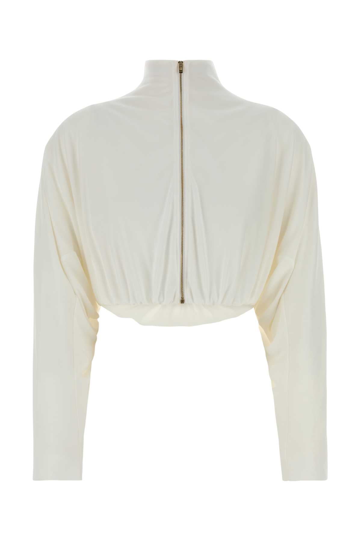 Alaia Women White Viscose Blend Jacket ALAIA