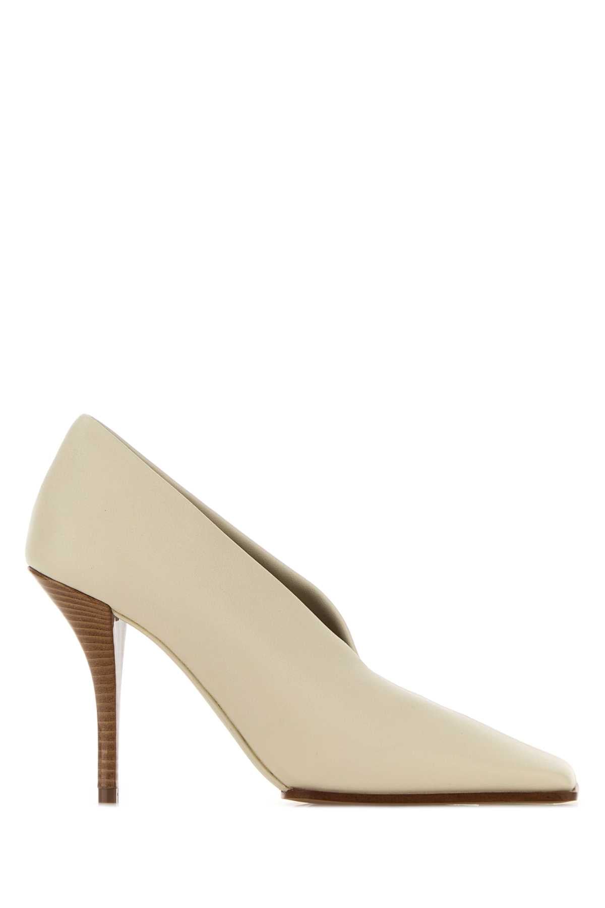 Alaia Women Ivory Leather Pumps ALAIA