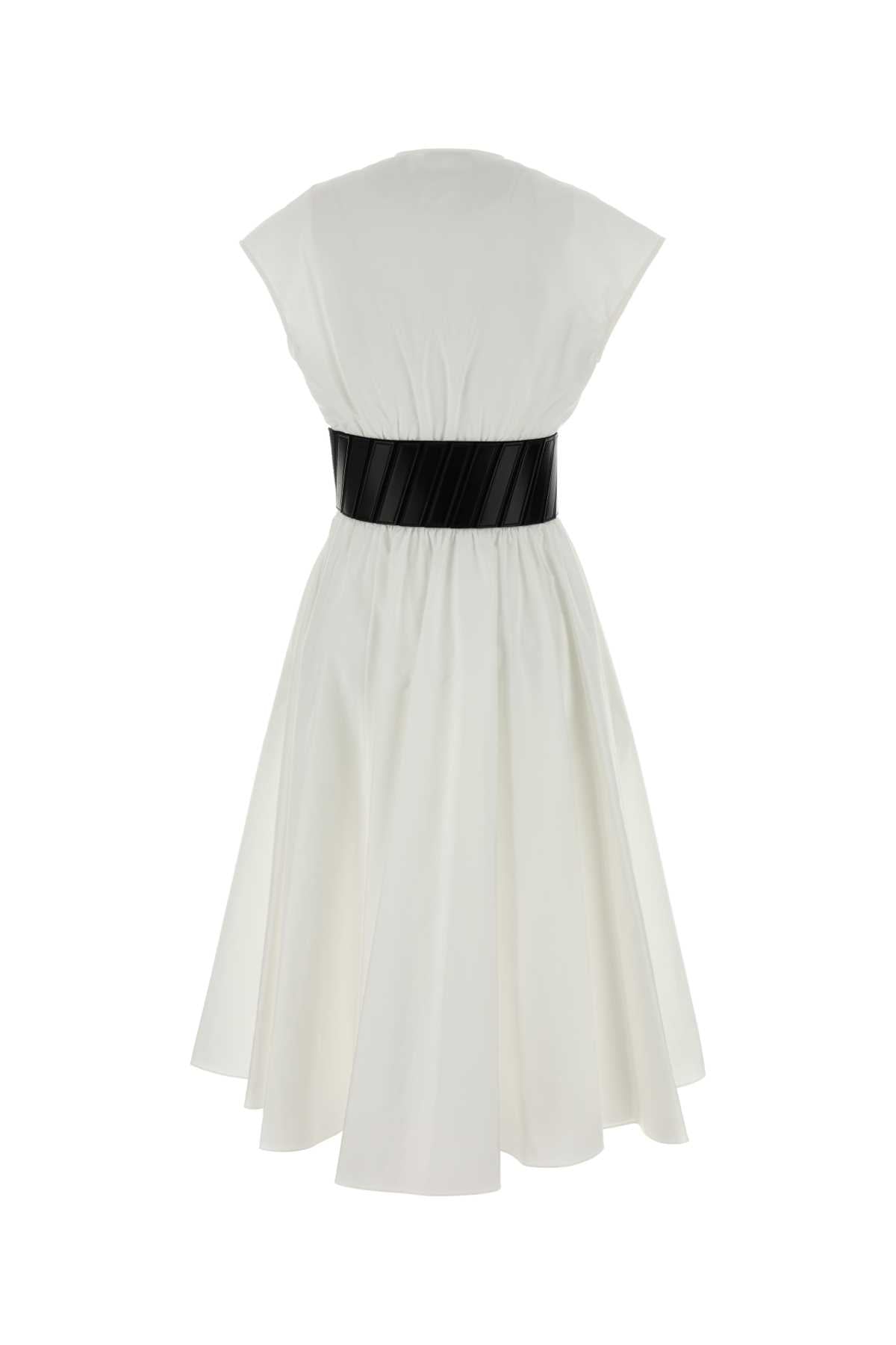 Alaia Women White Poplin Dress ALAIA