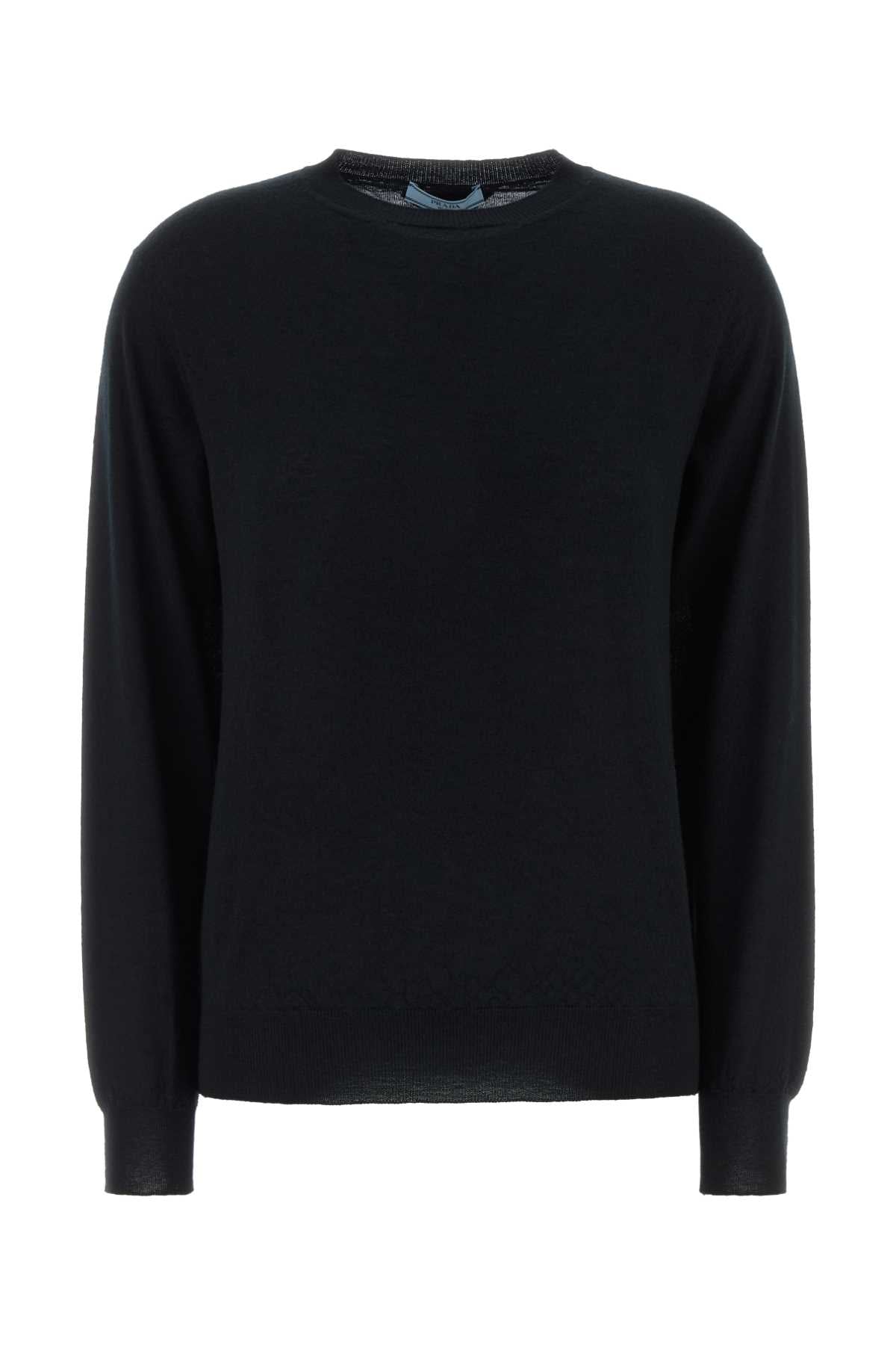Prada Women Black Cashmere Sweater PRADA