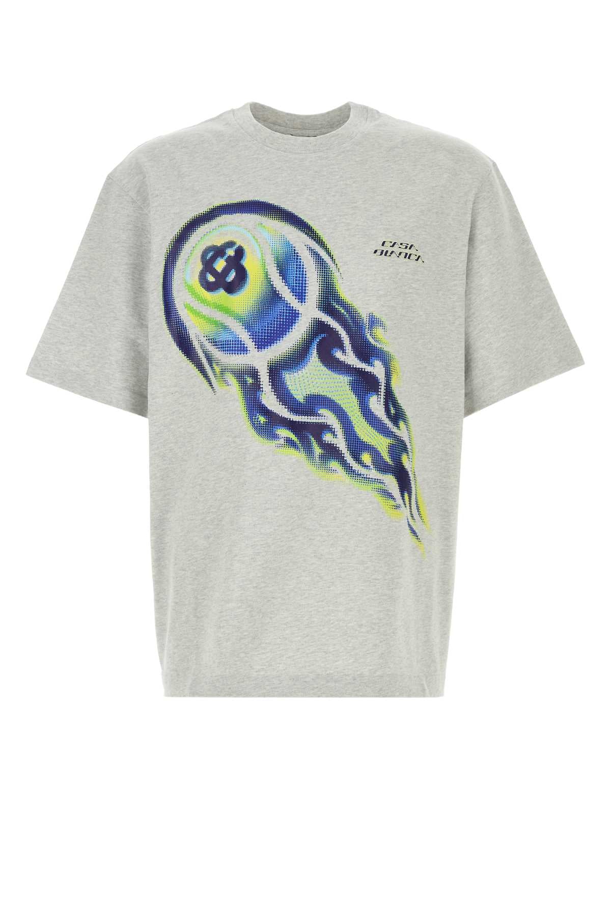 Casablanca Men Grey Cotton Oversize T-Shirt CASABLANCA