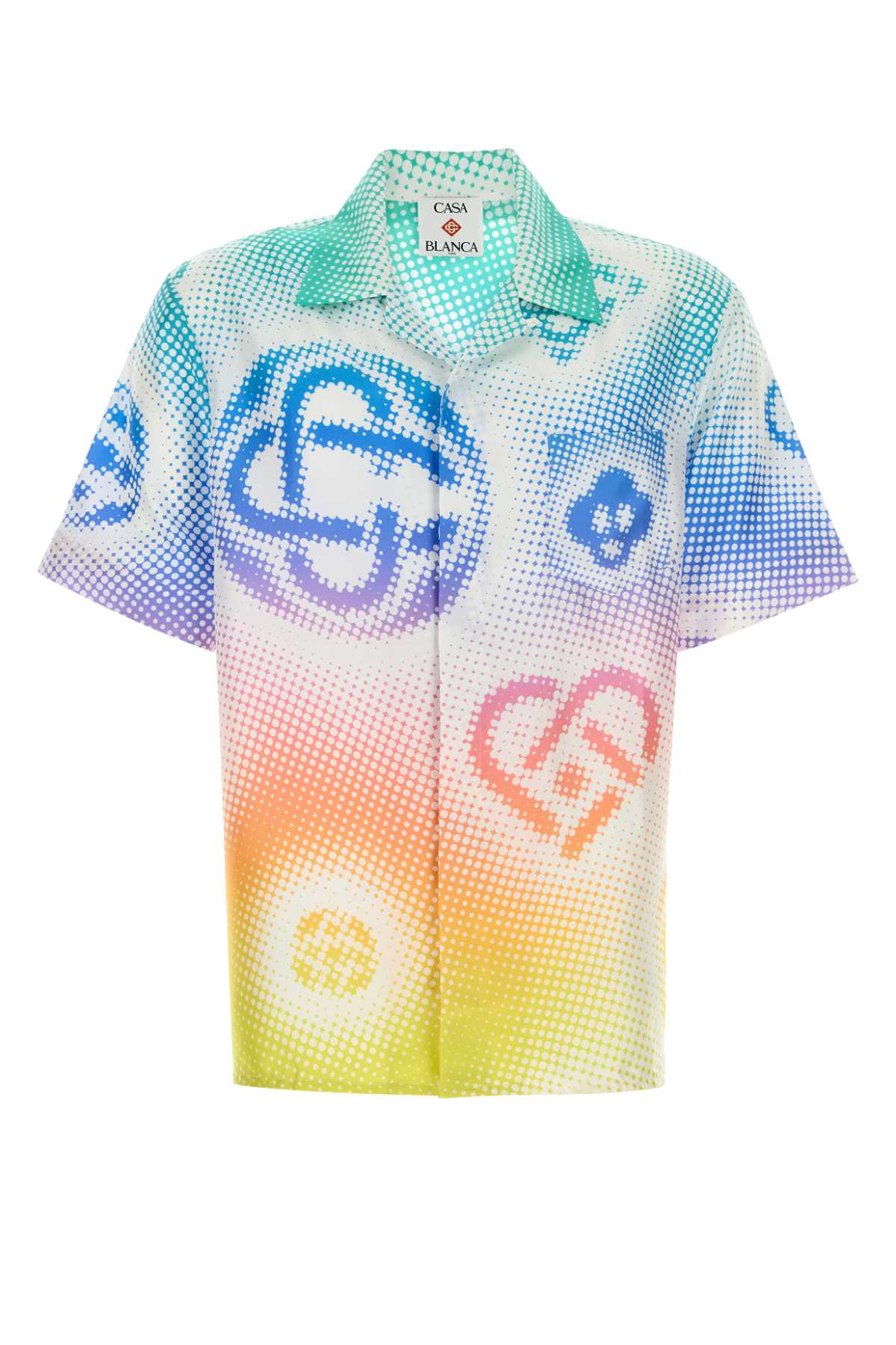 Casablanca Men Printed Silk Shirt CASABLANCA