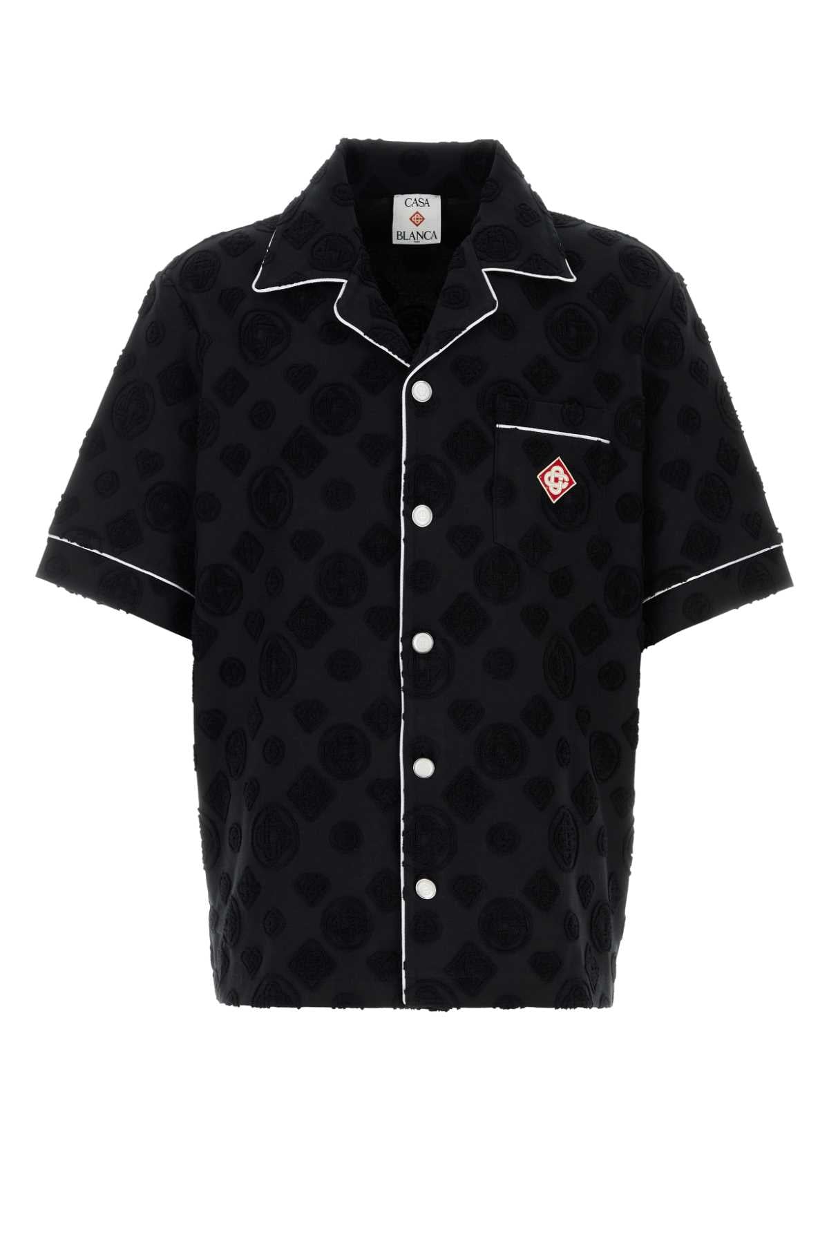 Casablanca Men Black Cotton Blend Shirt CASABLANCA