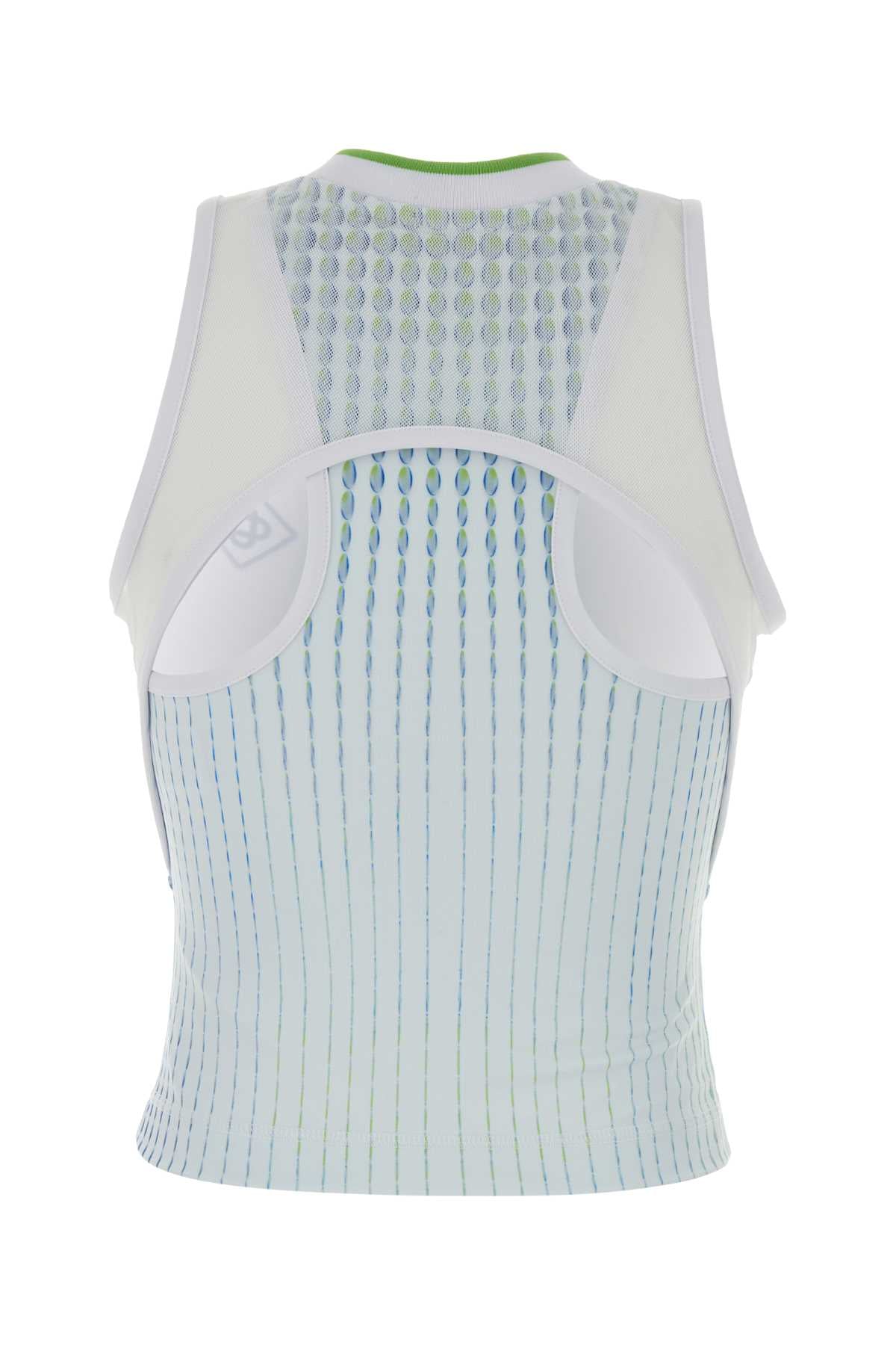 Casablanca Women Multicolor Stretch Jersey Top CASABLANCA