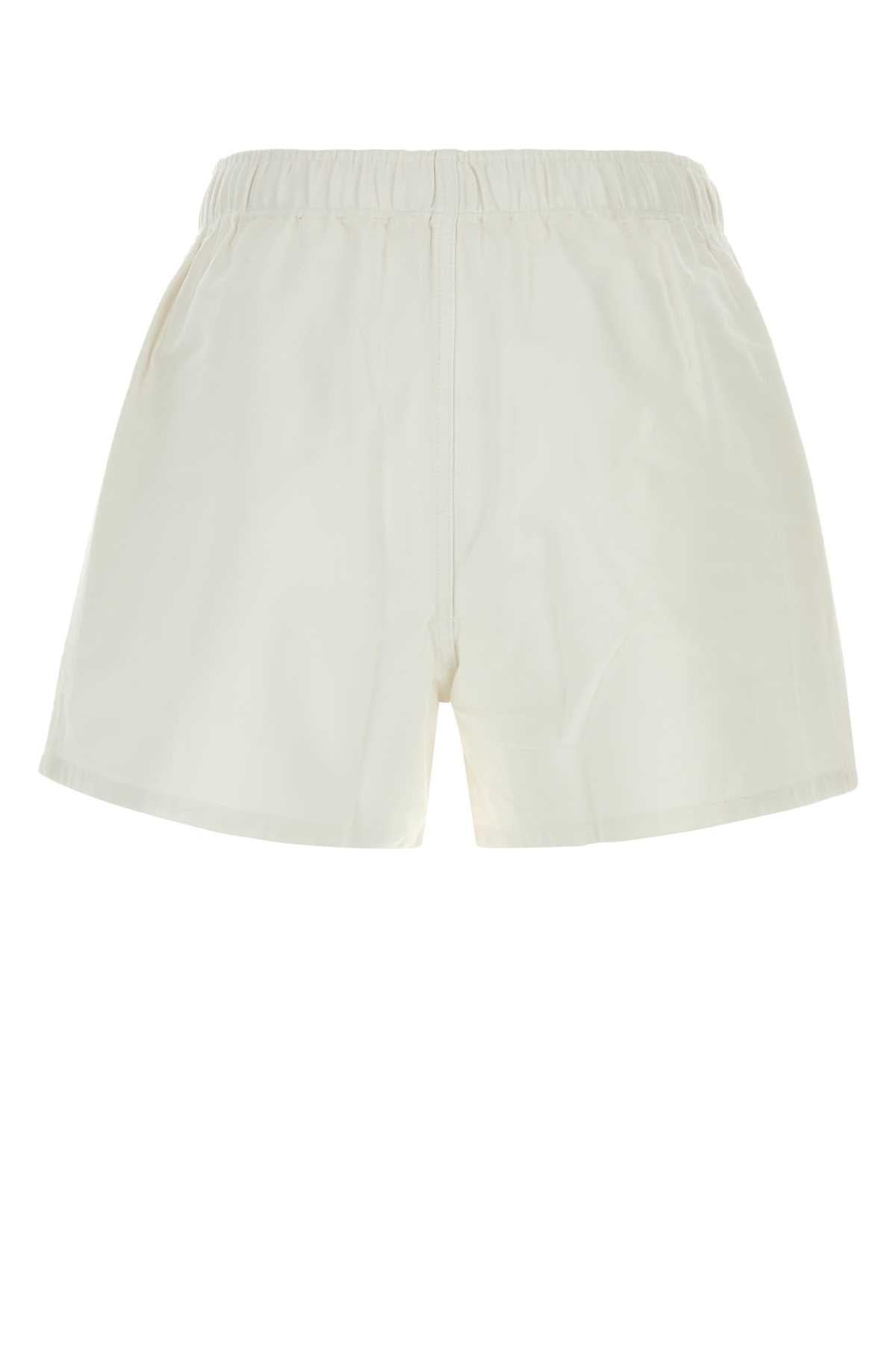 Bode Men White Cotton Bermuda Shorts BODE