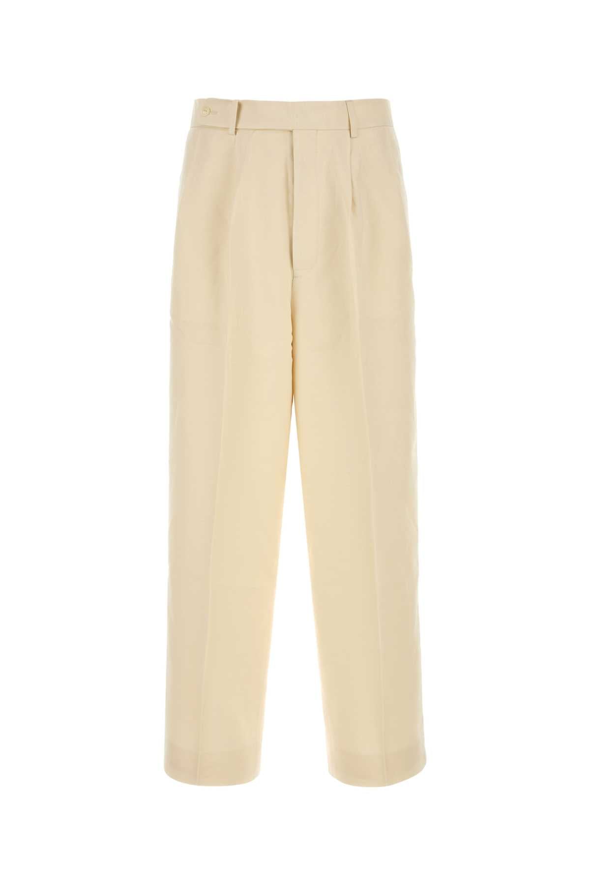 Bode Men Cream Viscose Blend Wide-Leg Pant BODE