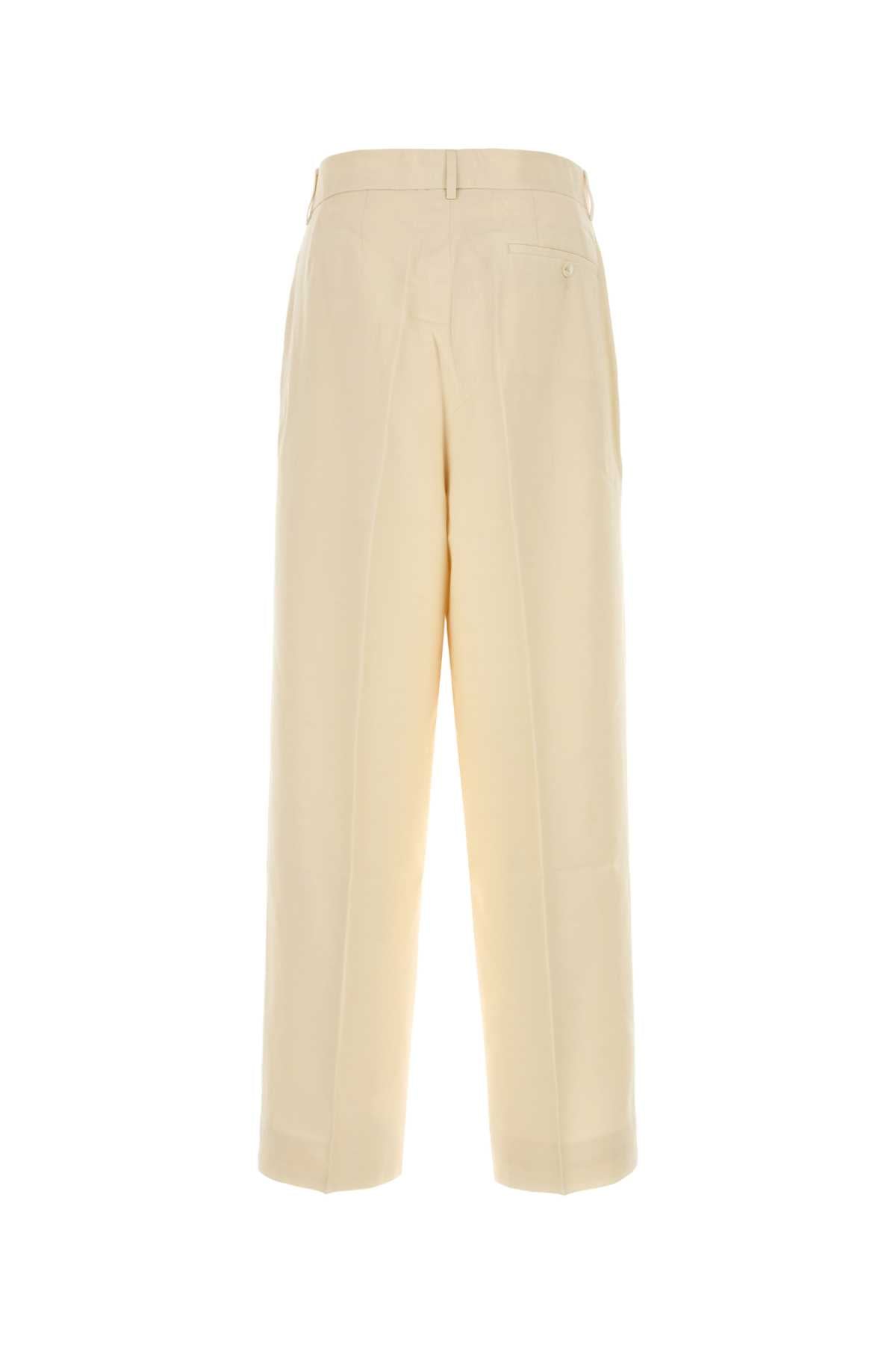 Bode Men Cream Viscose Blend Wide-Leg Pant BODE