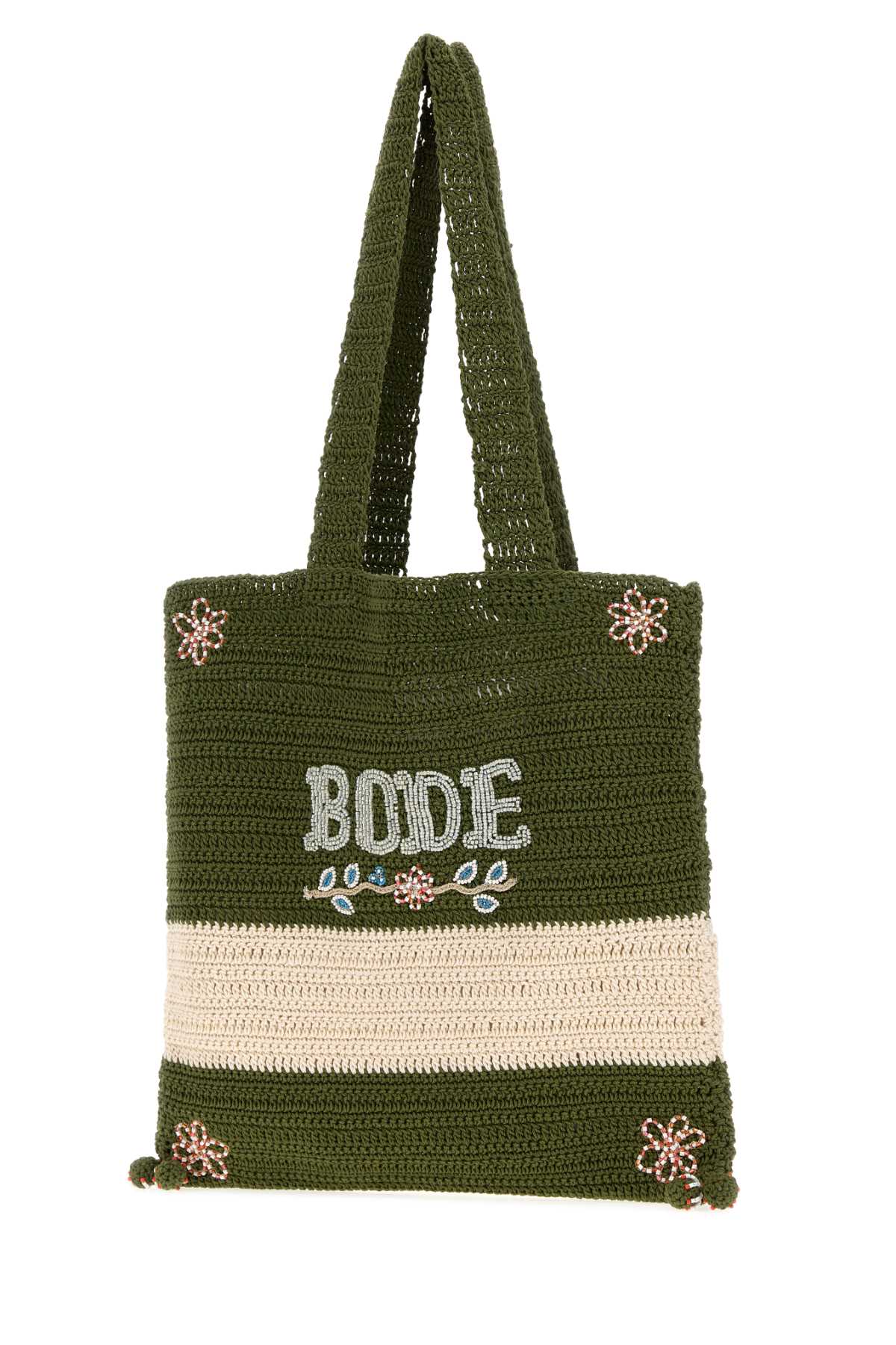 Bode Men Embroidered Crochet Marsh Shopping Bag BODE