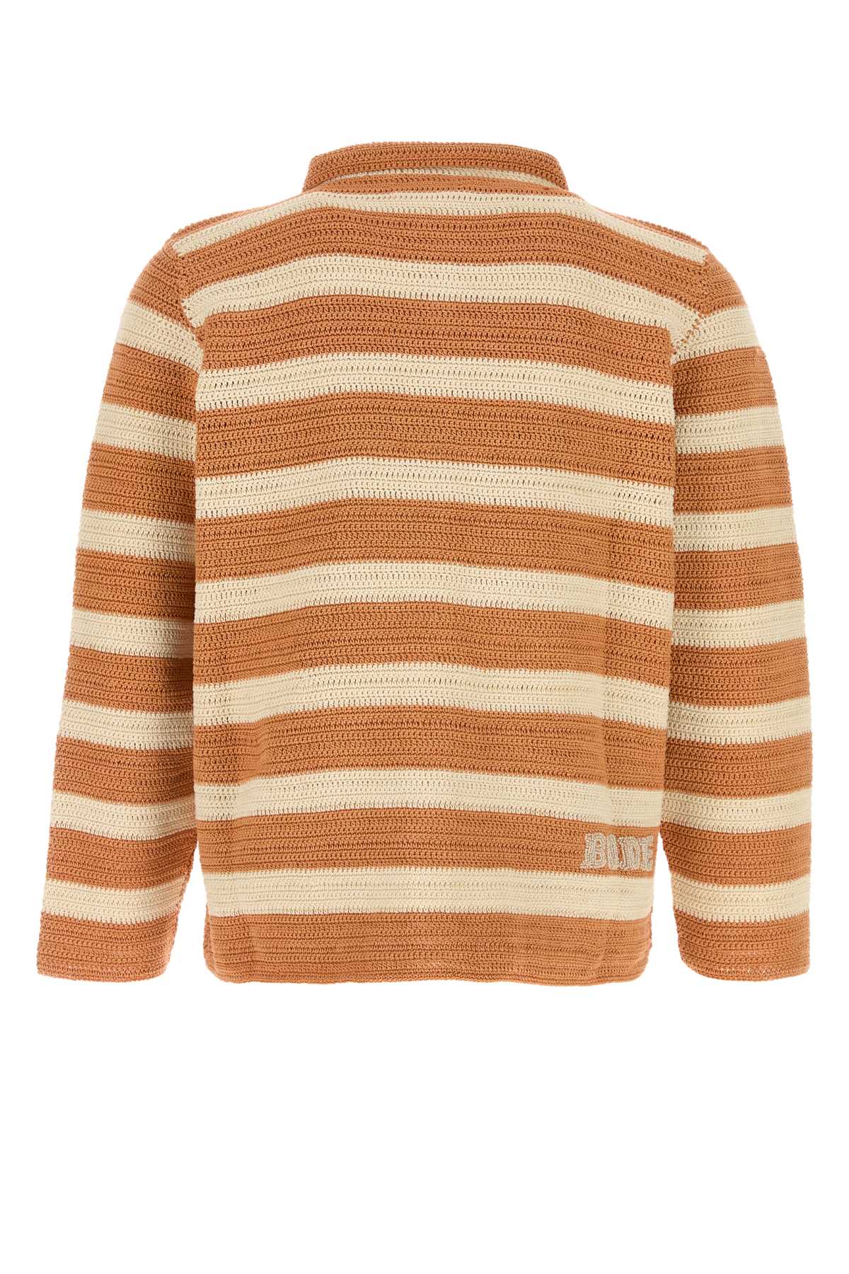Bode Men Embroidered Crochet Sherbet Shirt BODE