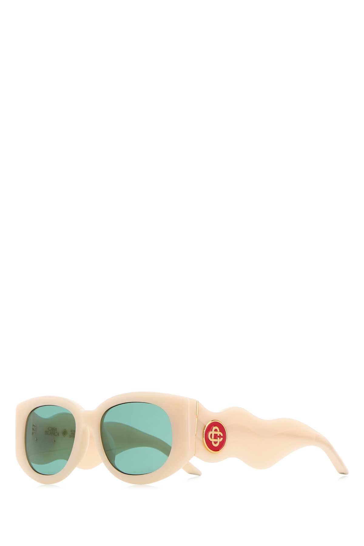 Casablanca Unisex Ivory Acetate Sunglasses CASABLANCA