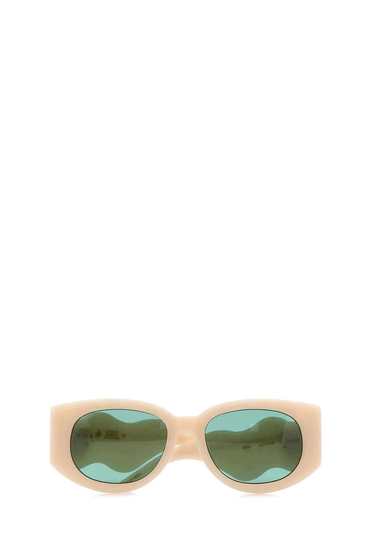 Casablanca Unisex Ivory Acetate Sunglasses CASABLANCA