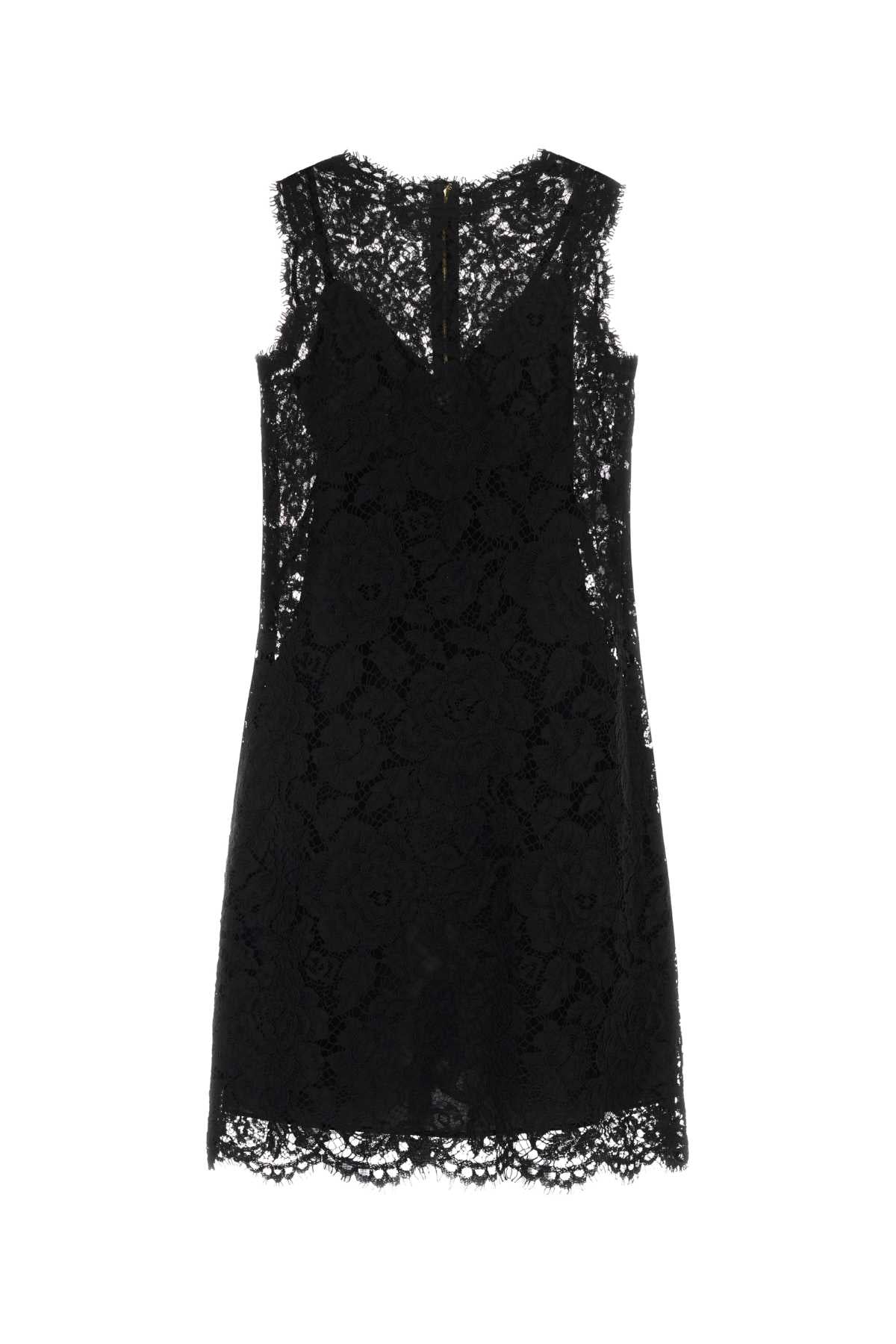 Dolce & Gabbana Women Black Lace Dress DOLCE & GABBANA