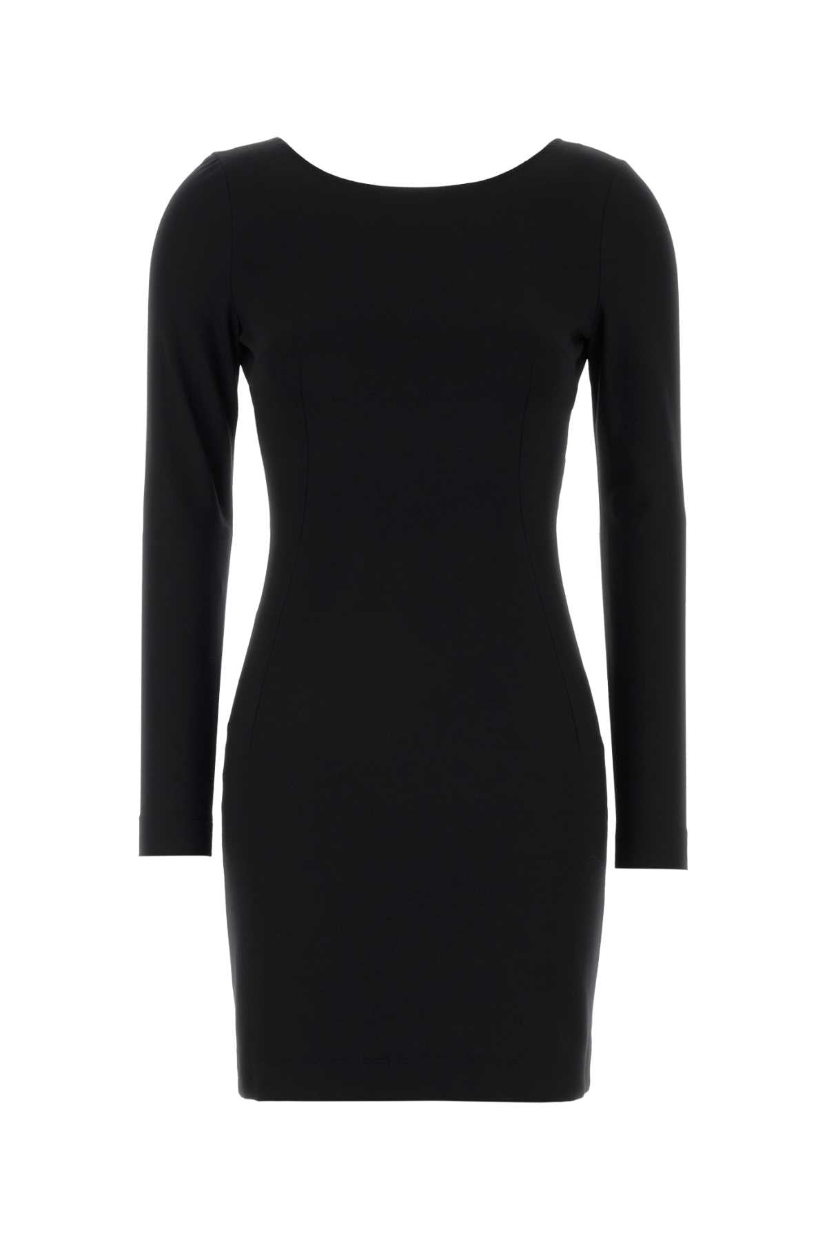 Dolce & Gabbana Women Black Stretch Viscose Blend Mini Dress DOLCE & GABBANA
