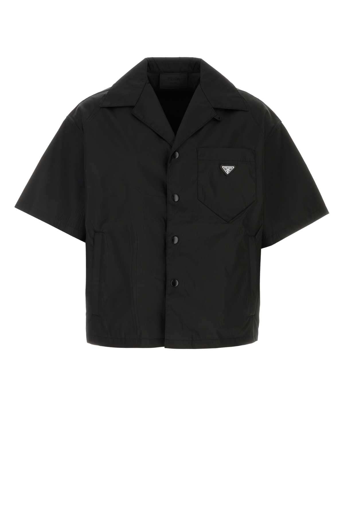 Prada Men Black Re-Nylon Shirt PRADA