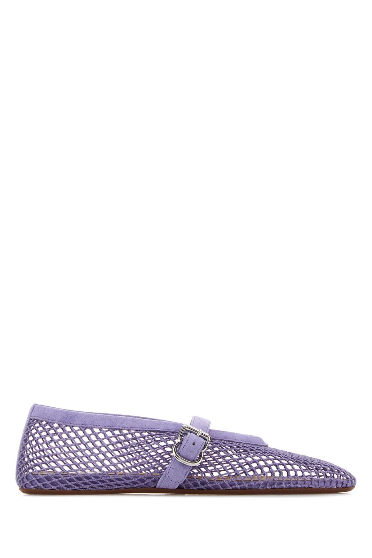 Alaia Women Lilac Mesh Ballerinas ALAIA
