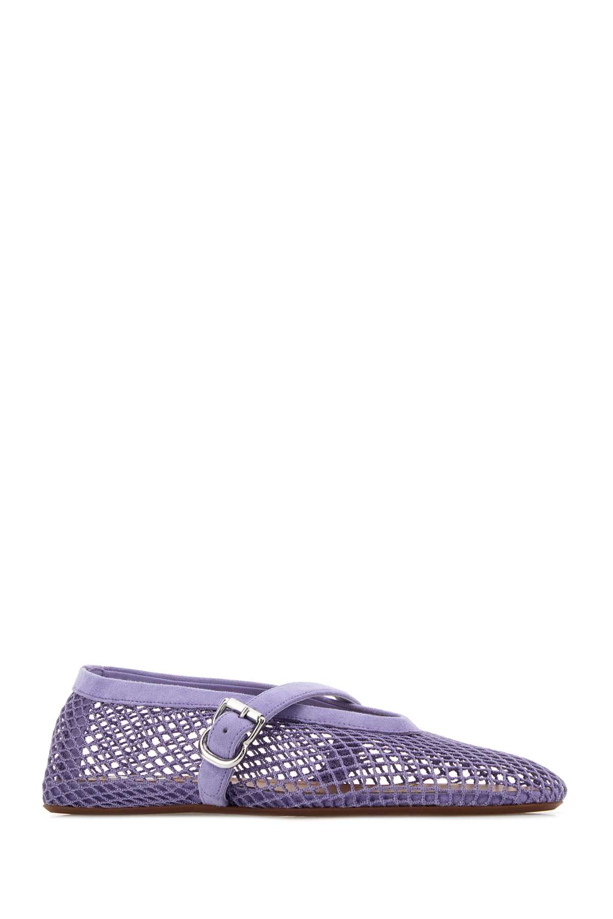Alaia Women Lilac Mesh Ballerinas ALAIA