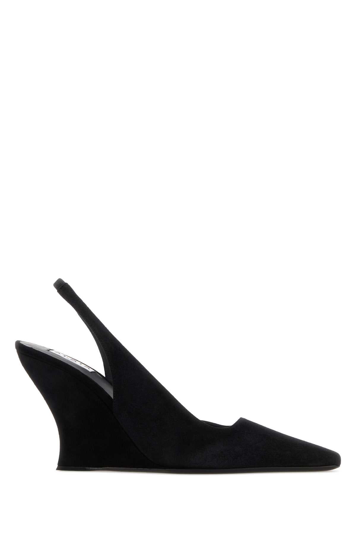 Alaia Women Black Suede Wave Pumps ALAIA