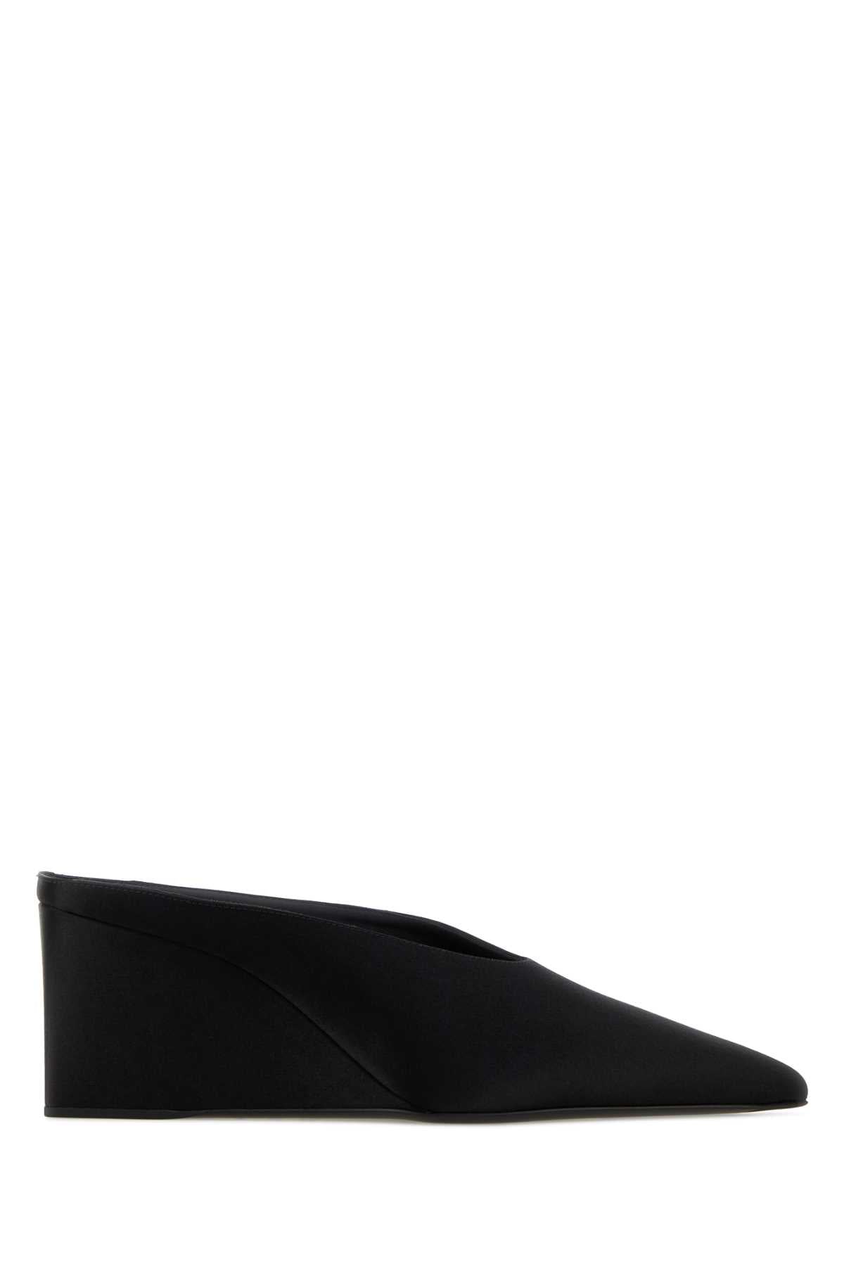 Alaia Women Black Satin Mules ALAIA