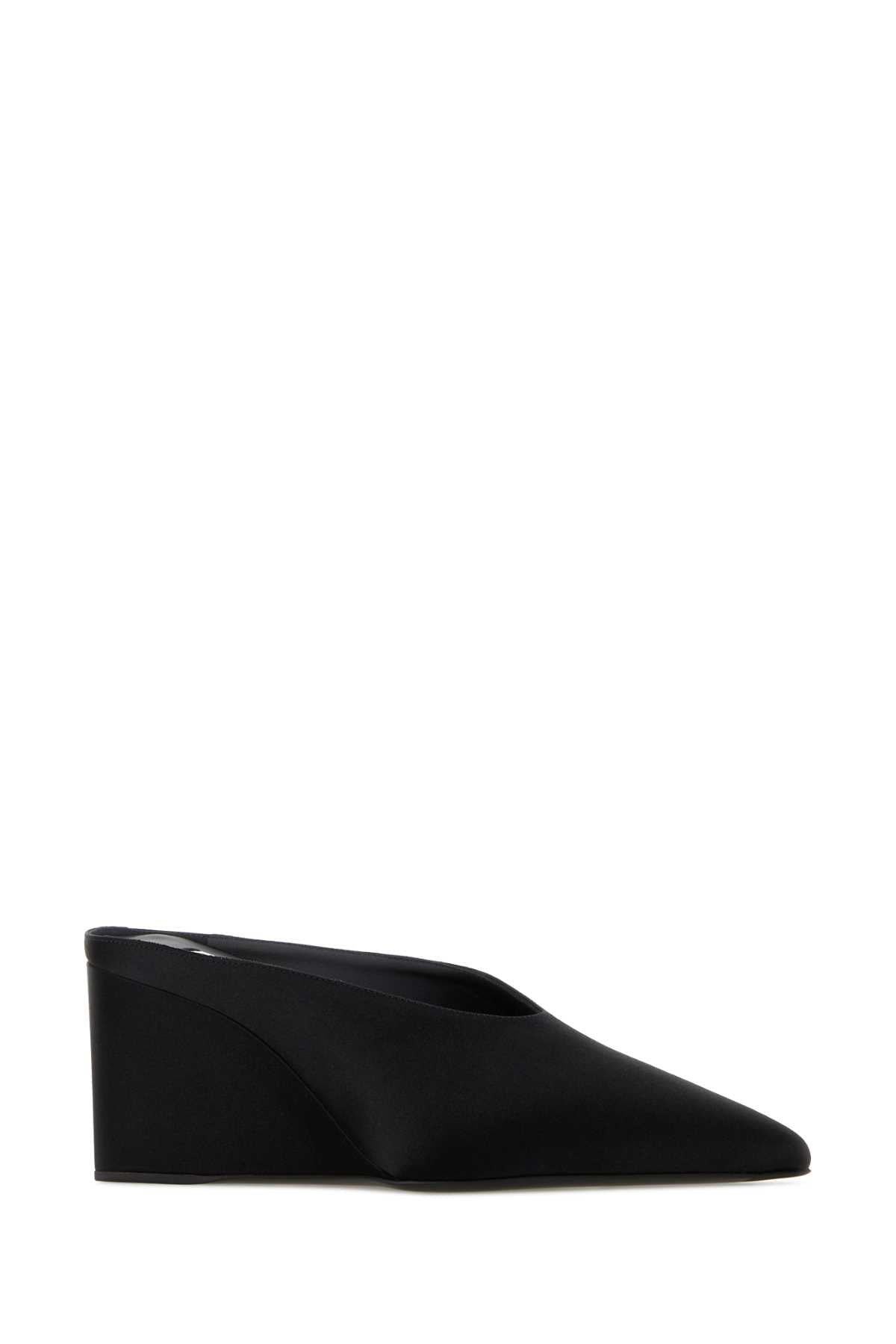 Alaia Women Black Satin Mules ALAIA