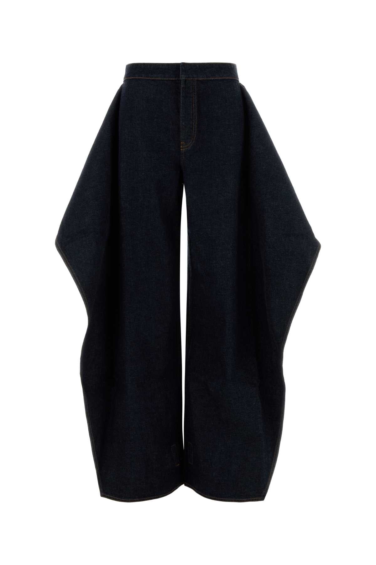 Alaia Women Denim Wide-Leg Jeans ALAIA