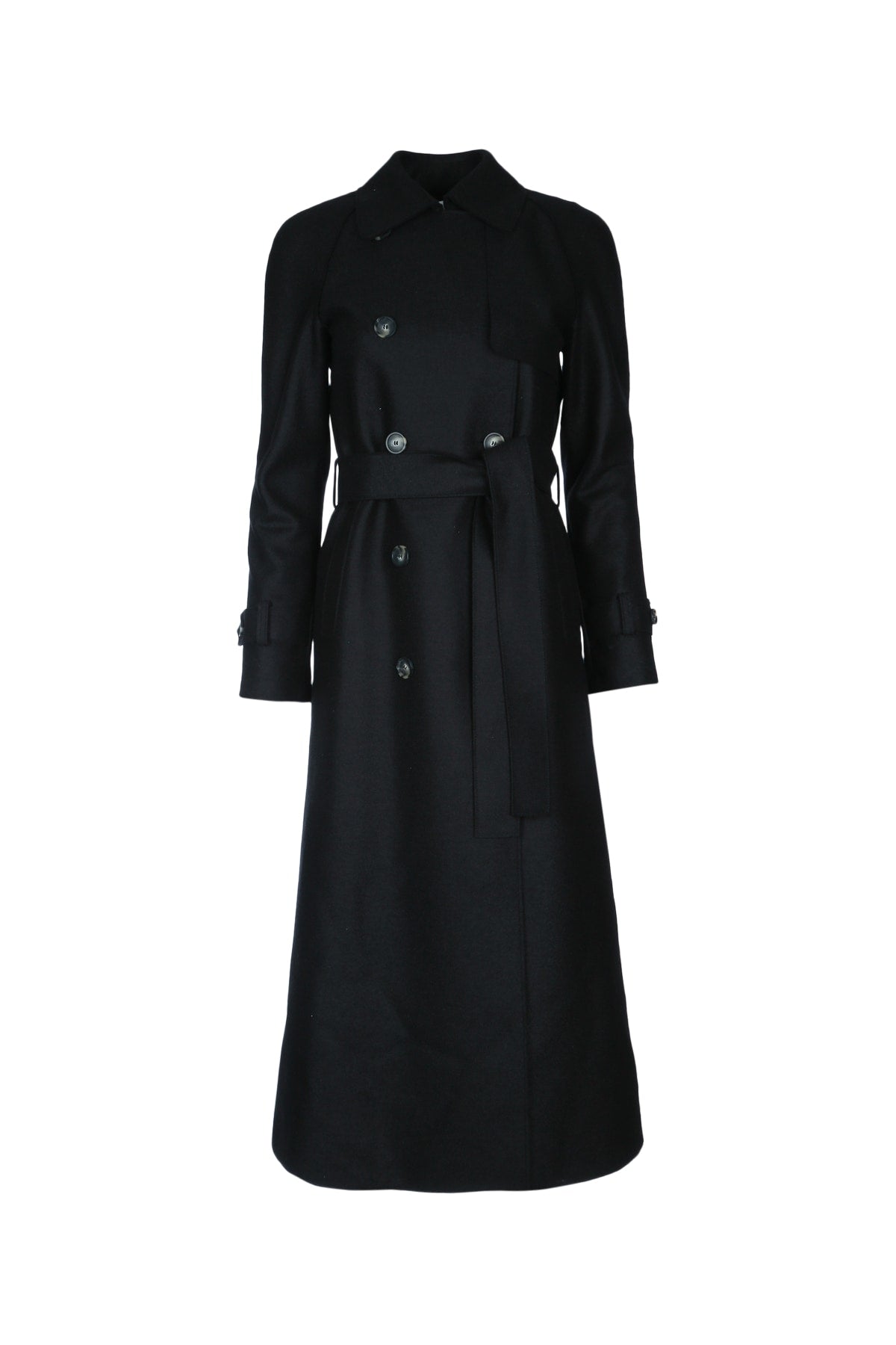 Harris Wharf London Women Women Long Raglan Trench Light Pressed Wool HARRIS WHARF LONDON