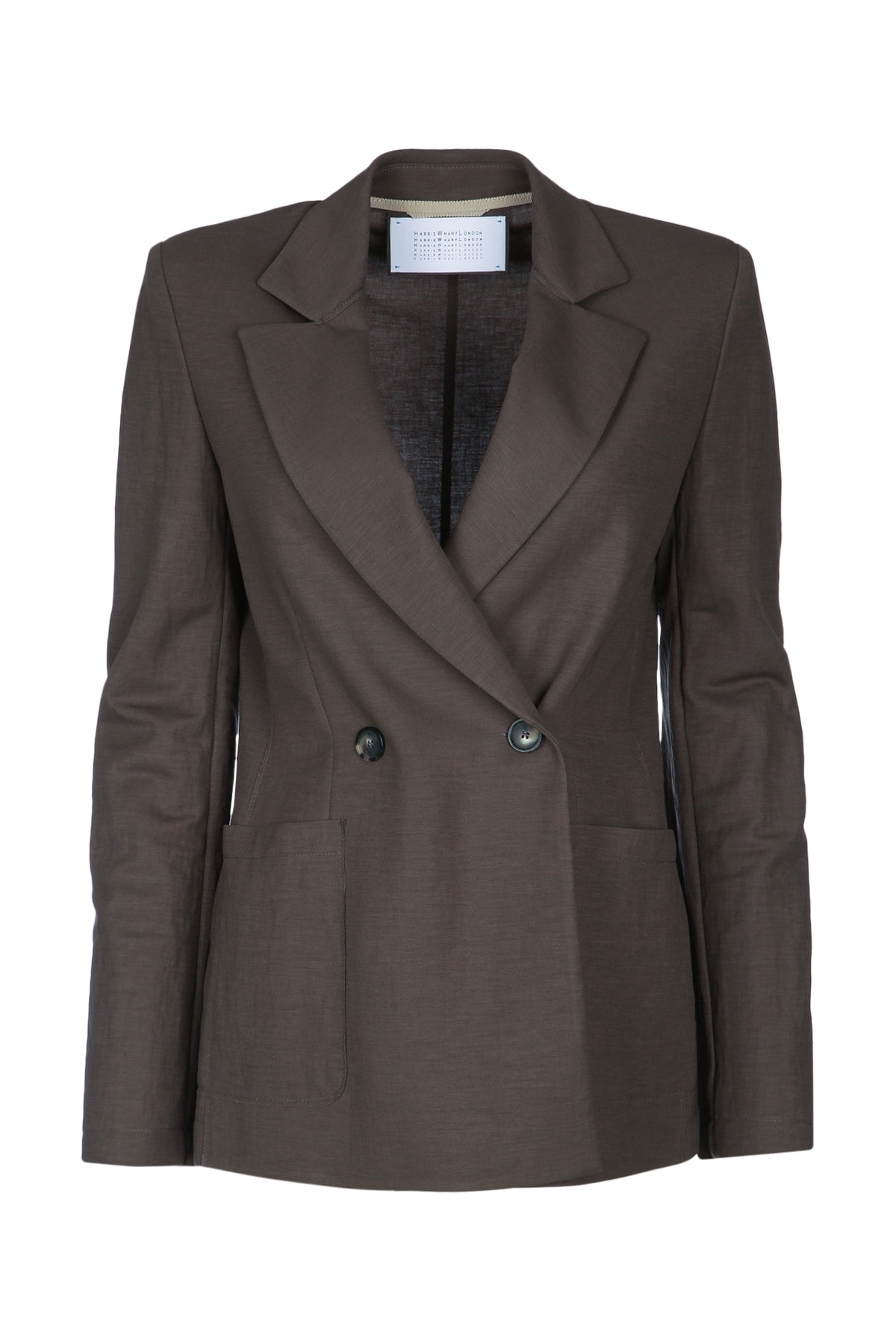Harris Wharf London Women Women D.B. Blazer With Shoulder Pads Rayon HARRIS WHARF LONDON