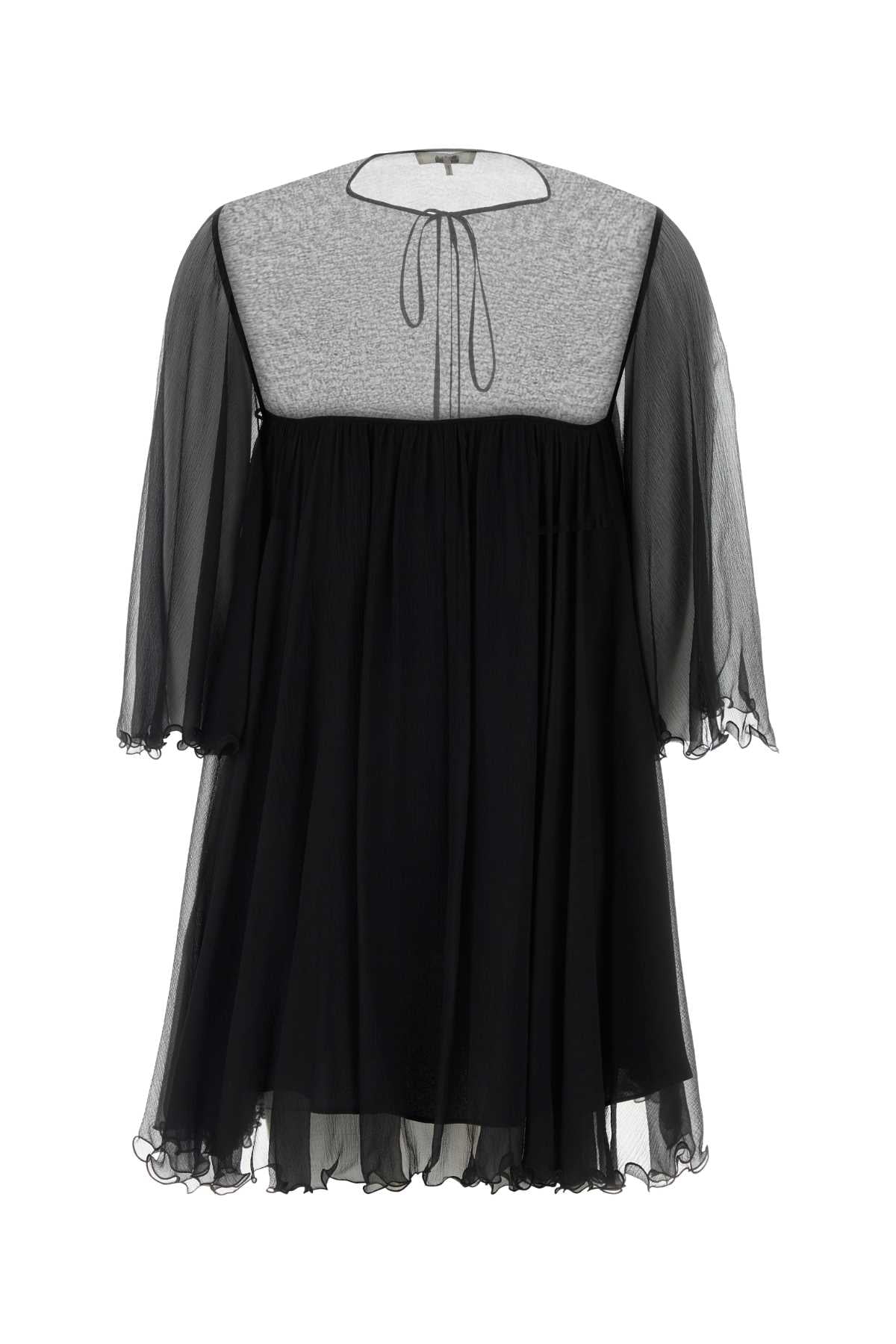 Chloe Women Black Georgette Mini Dress CHLOE