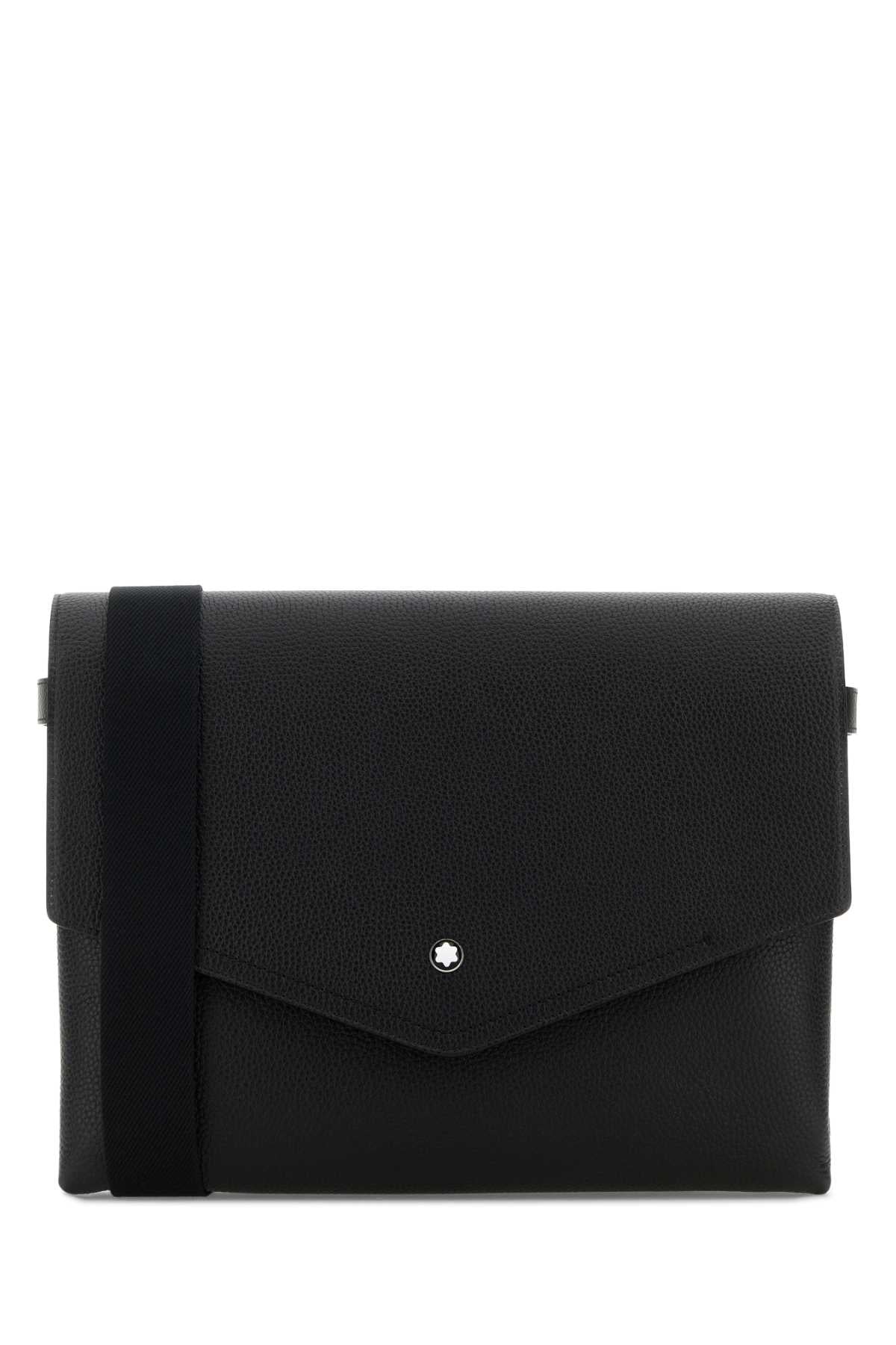 Montblanc Men Black Leather Companion Crossbody Bag MONTBLANC