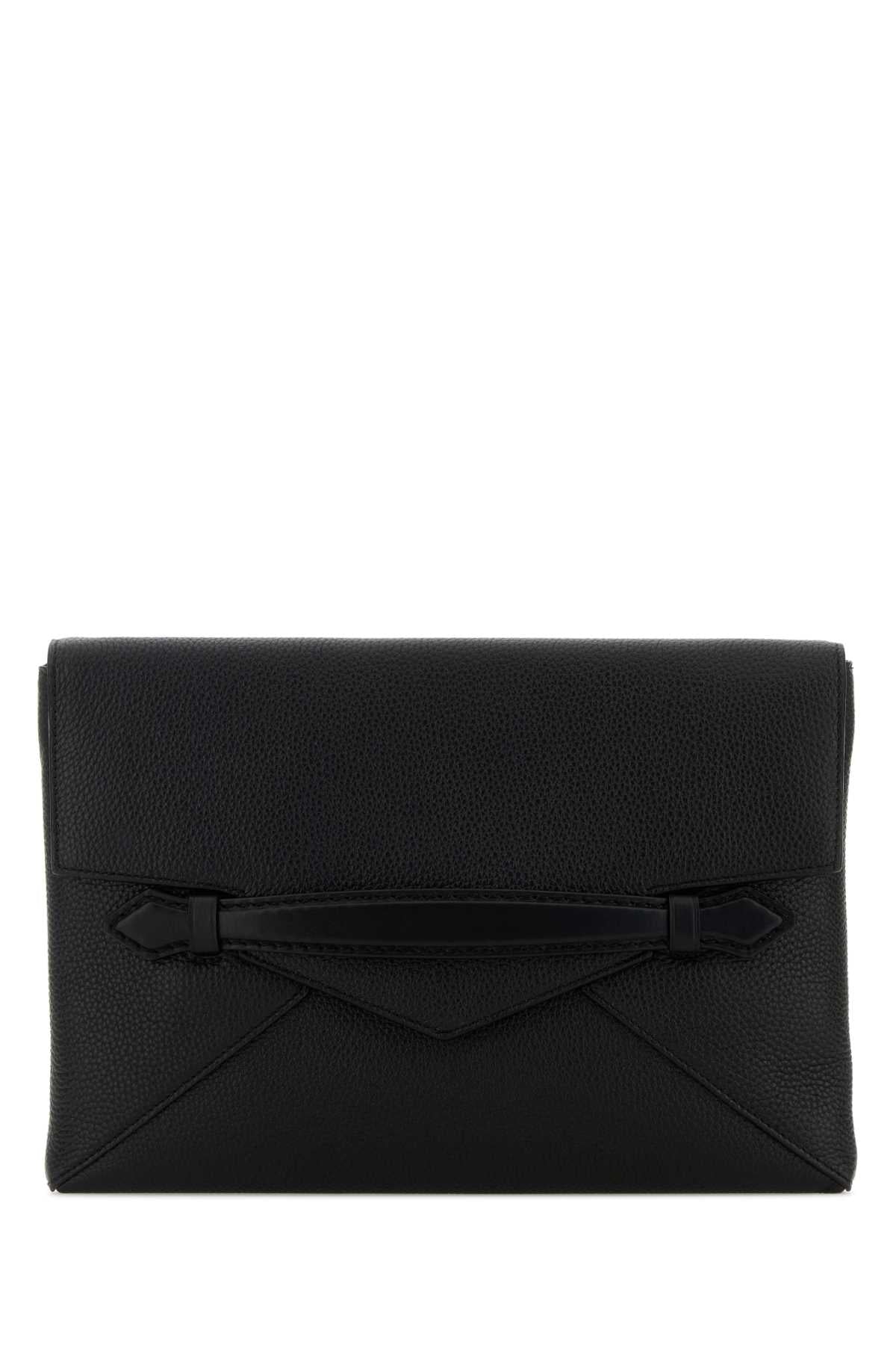 Montblanc Men Black Leather Clutch MONTBLANC