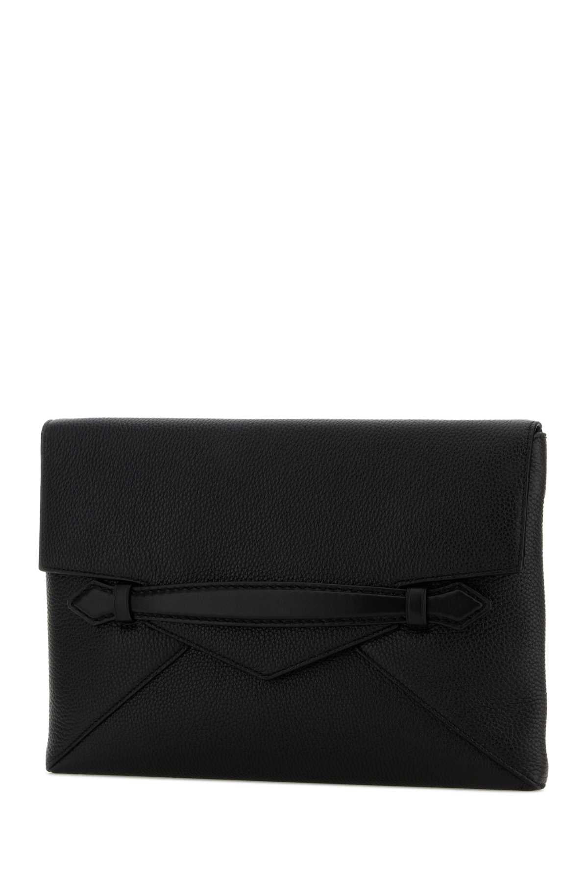 Montblanc Men Black Leather Clutch MONTBLANC