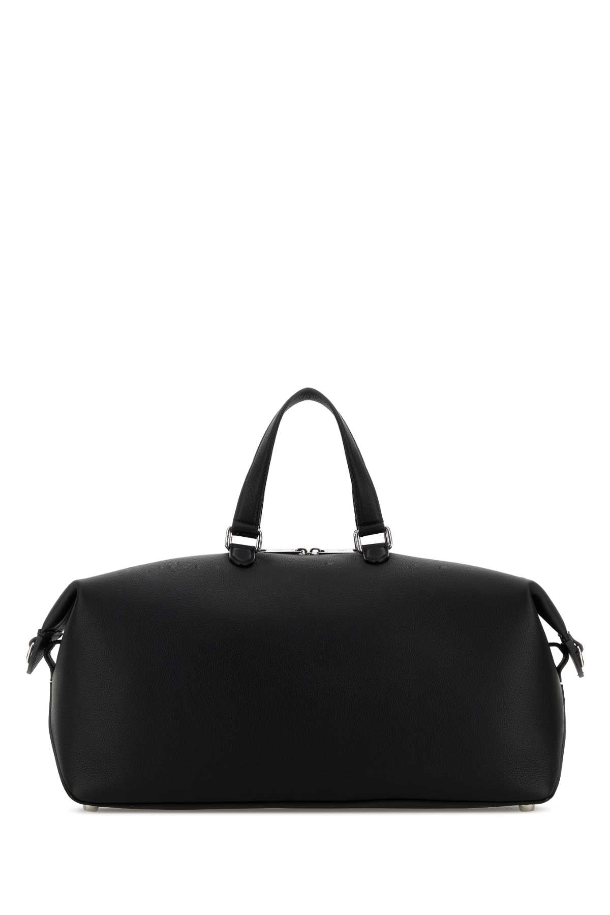 Fendi Men Black Leather Fendi Lui 45 Travel Bag FENDI