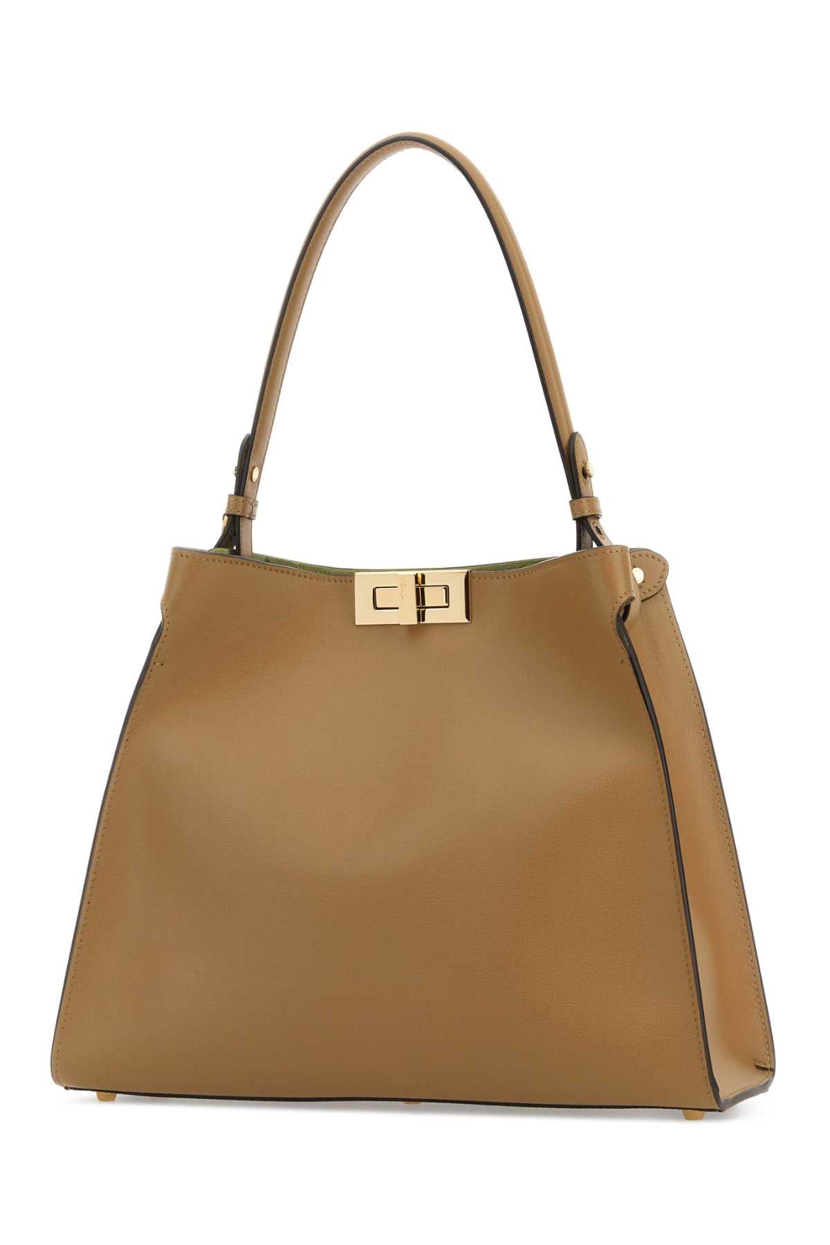 Fendi Women Camel Leather Medium Fendi Way Handbag FENDI