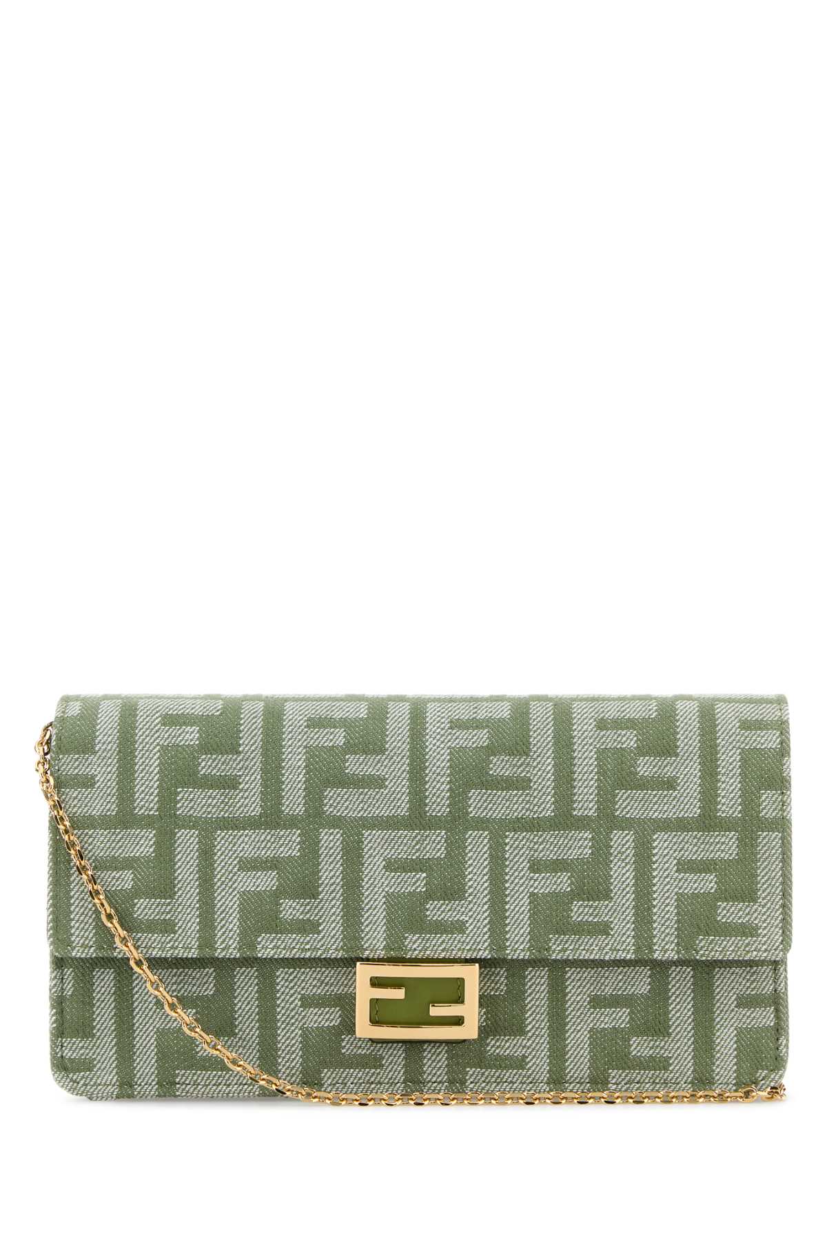 Fendi Women Embroidered Denim Wallet FENDI