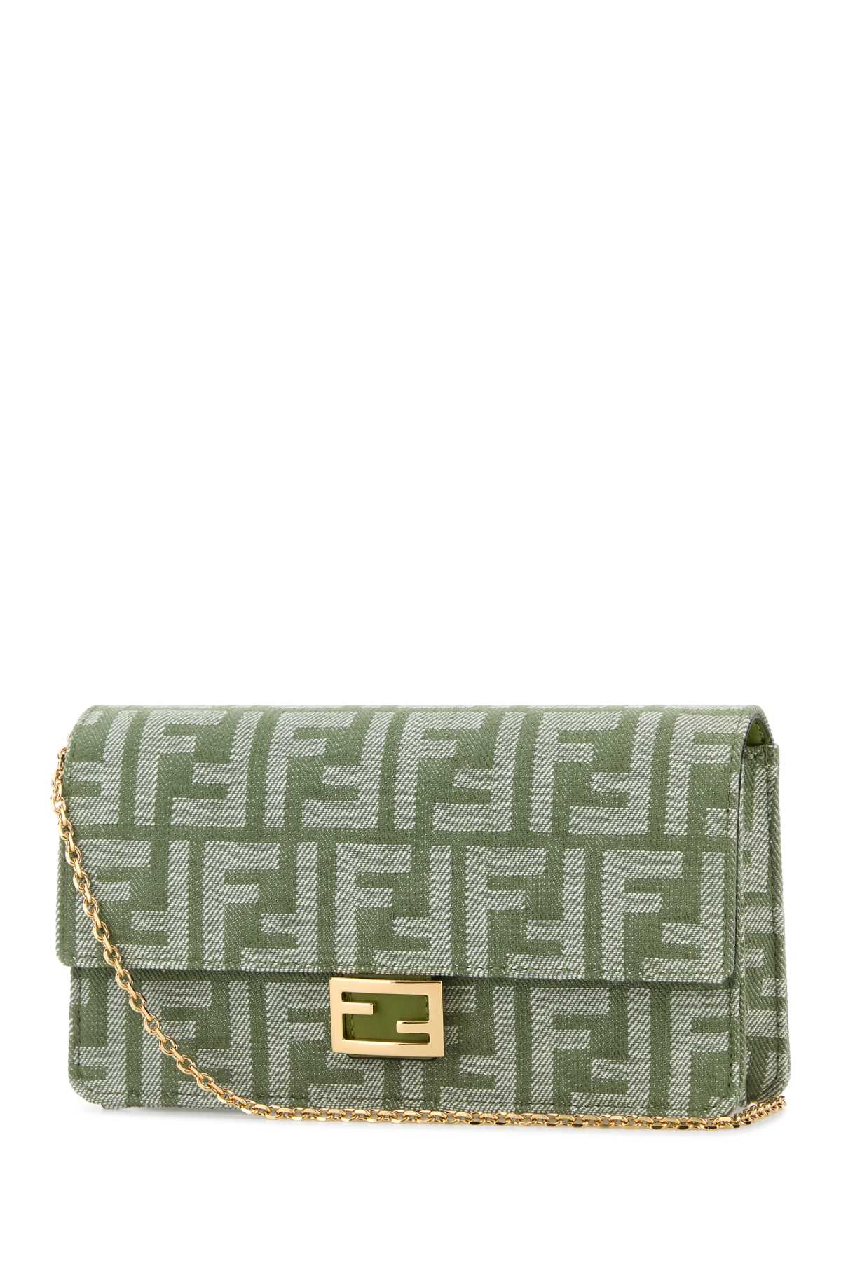 Fendi Women Embroidered Denim Wallet FENDI