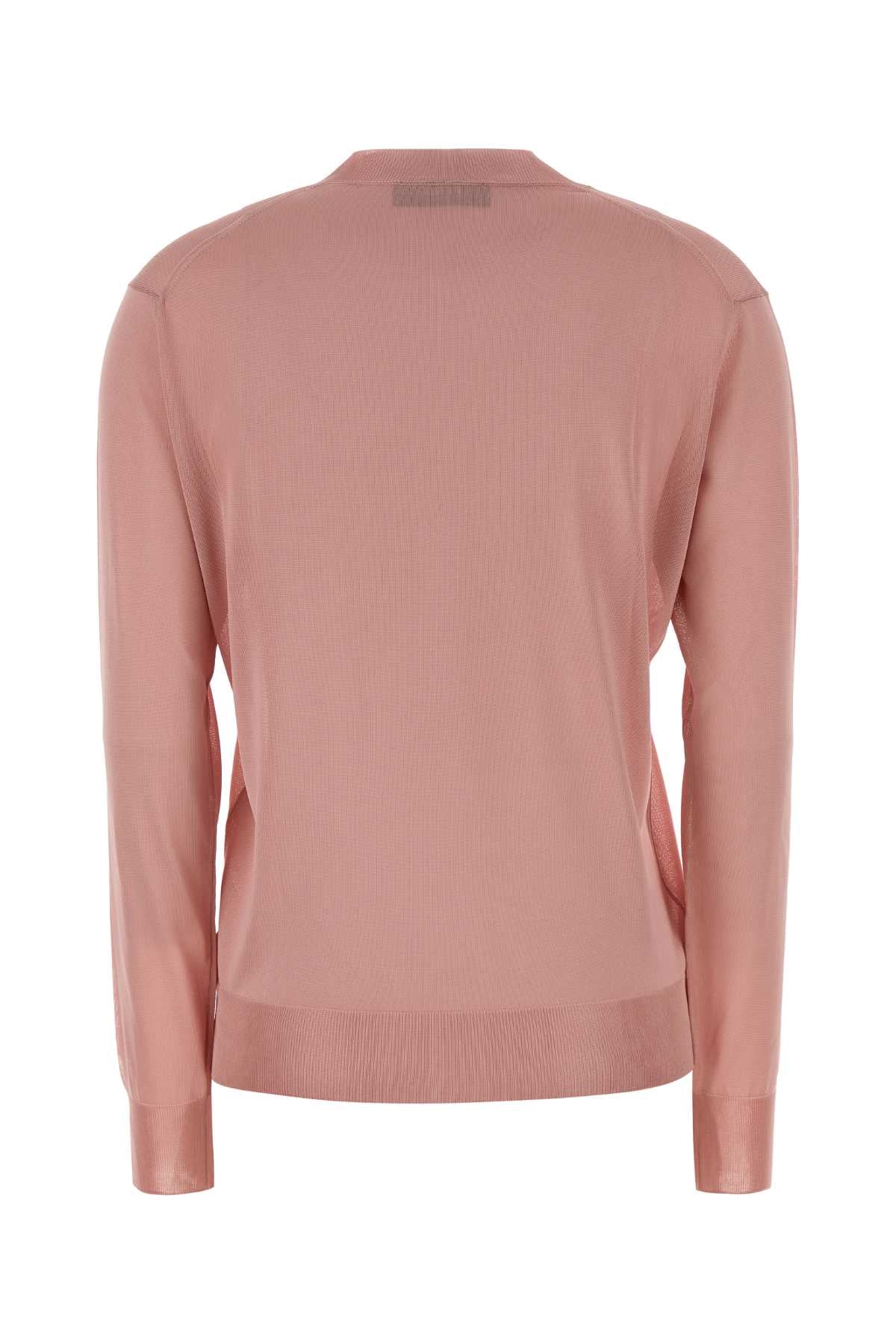 Fendi Women Pink Stretch Viscose Sweater FENDI