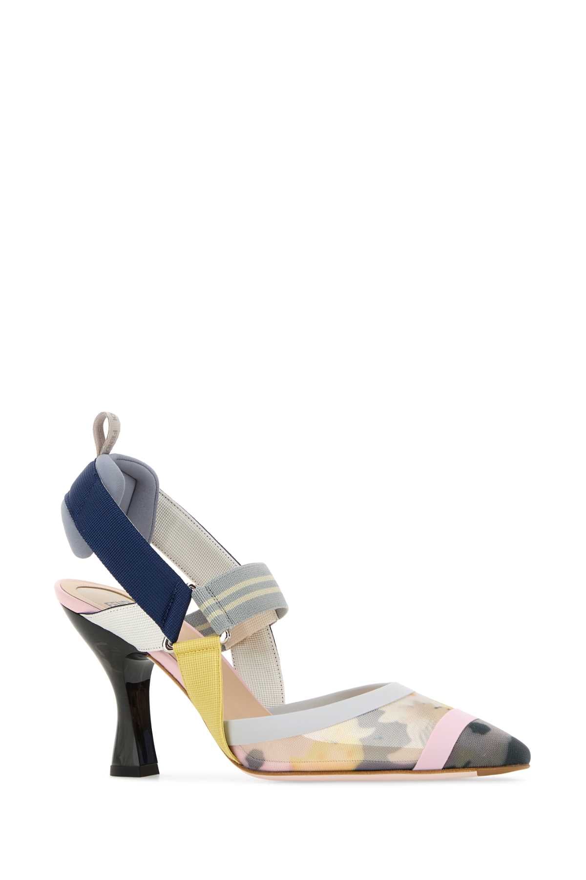 Fendi Women Multicolor Mesh Colibri Pumps FENDI