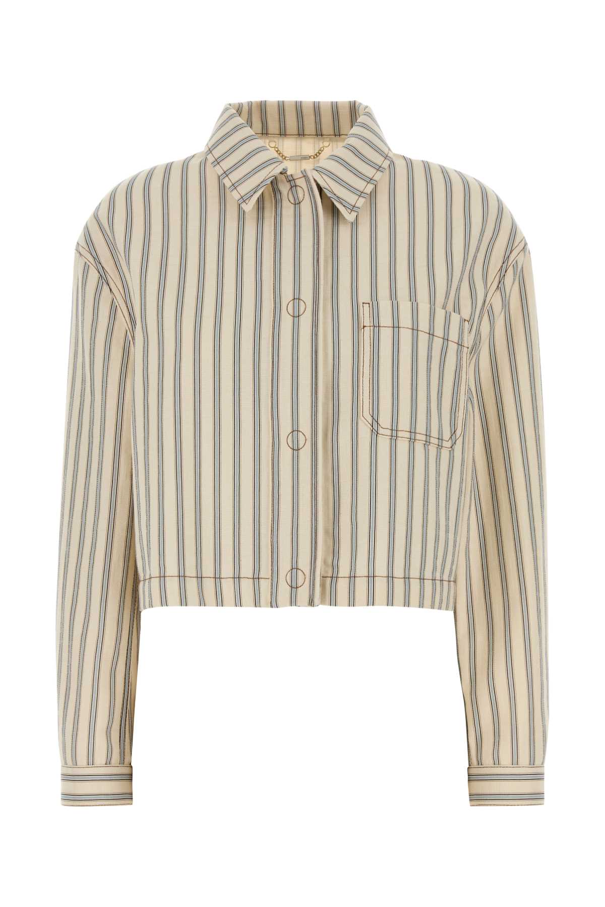 Fendi Women Embroidered Denim Jacket FENDI