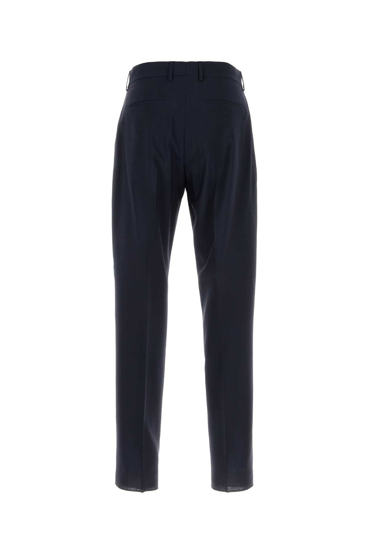 Fendi Men Navy Blue Twill Pant FENDI