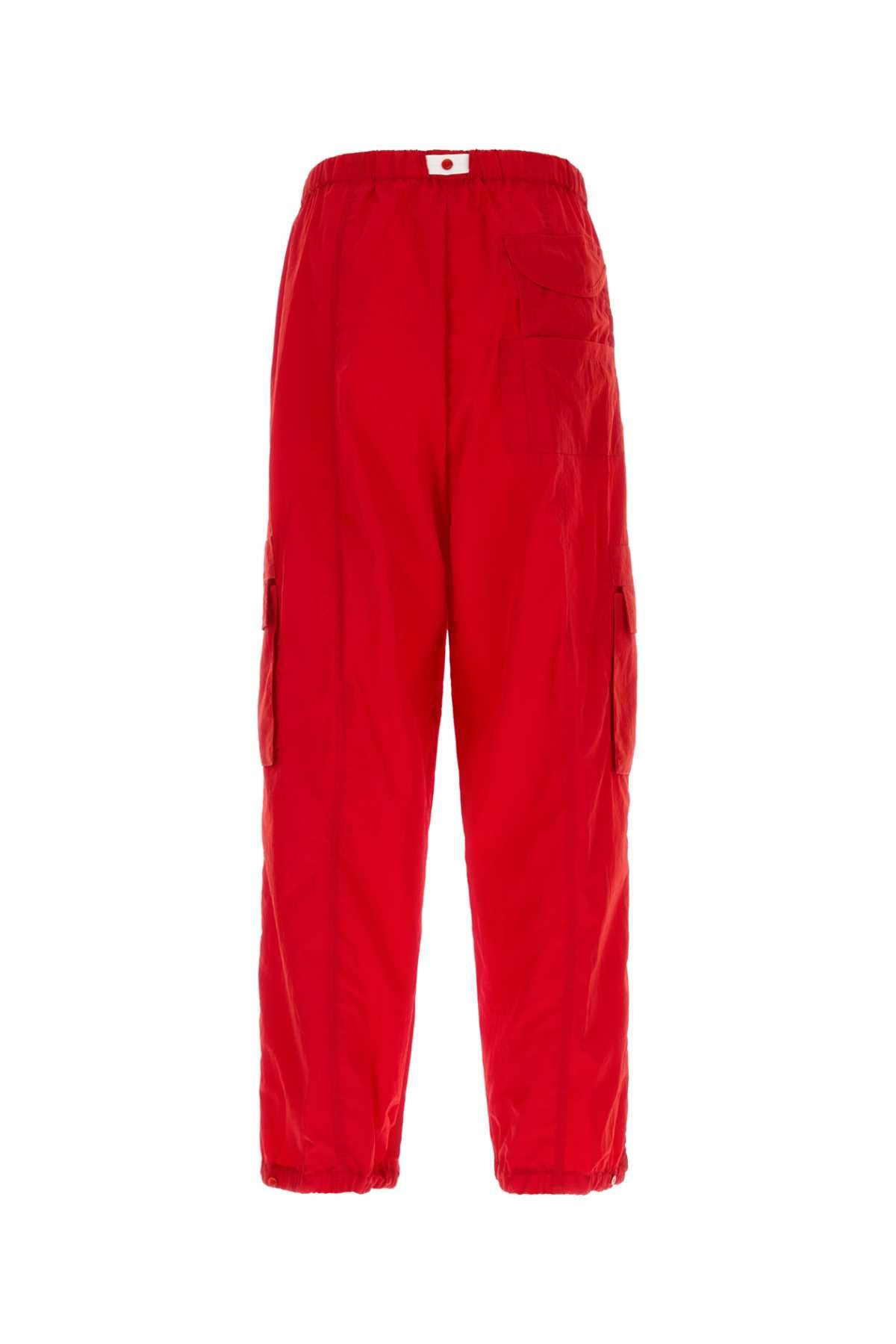 Fendi Men Red Nylon Joggers FENDI