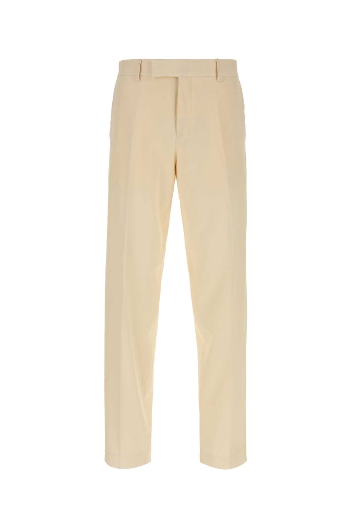Fendi Men Cream Gabardine Pant FENDI