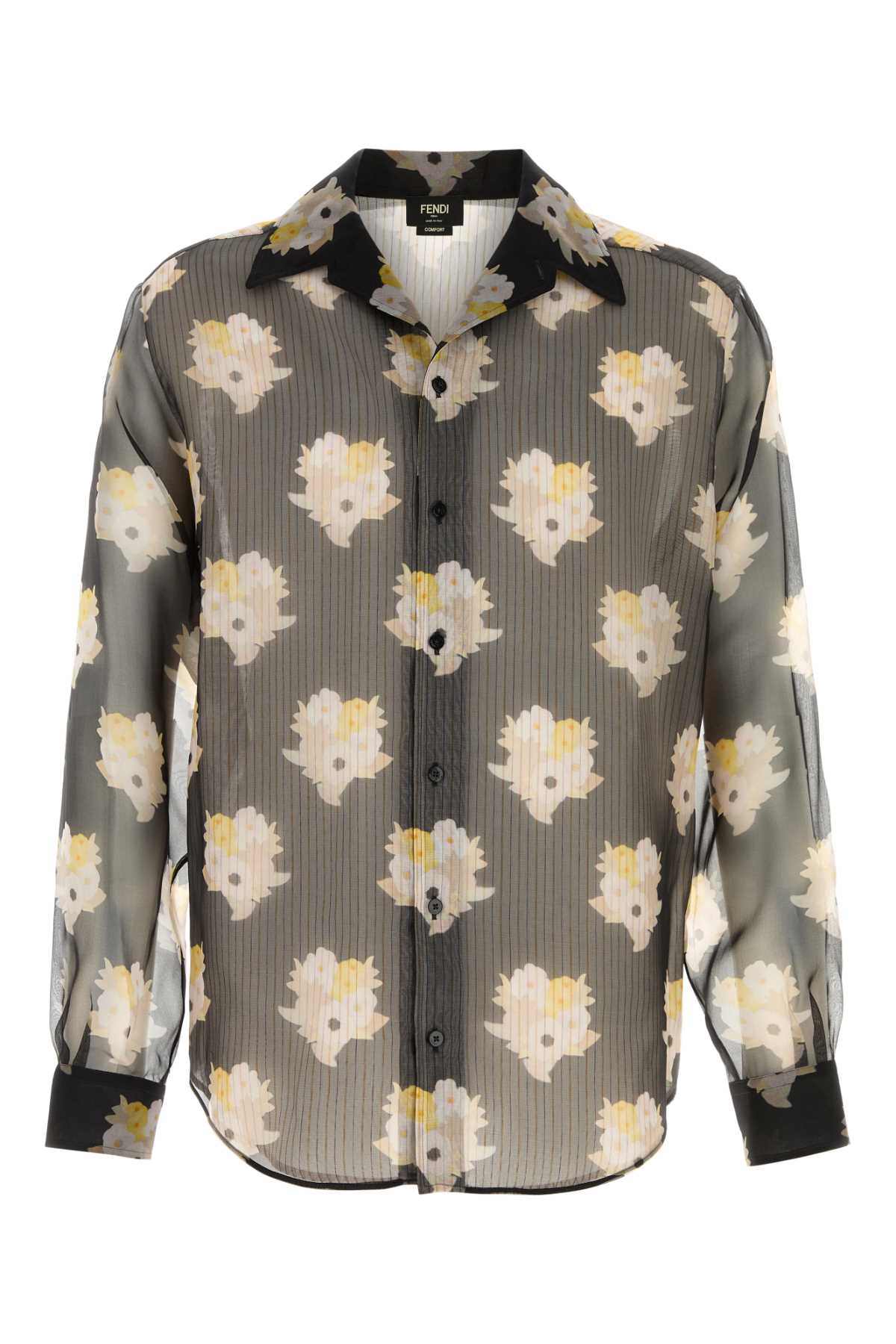 Fendi Men Printed Organza Shirt FENDI