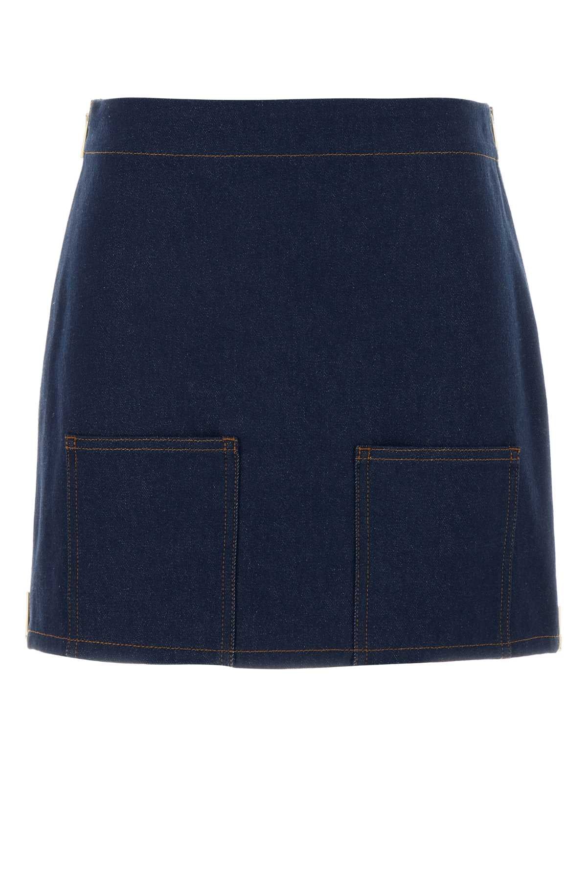 Fendi Women Denim Mini Skirt FENDI