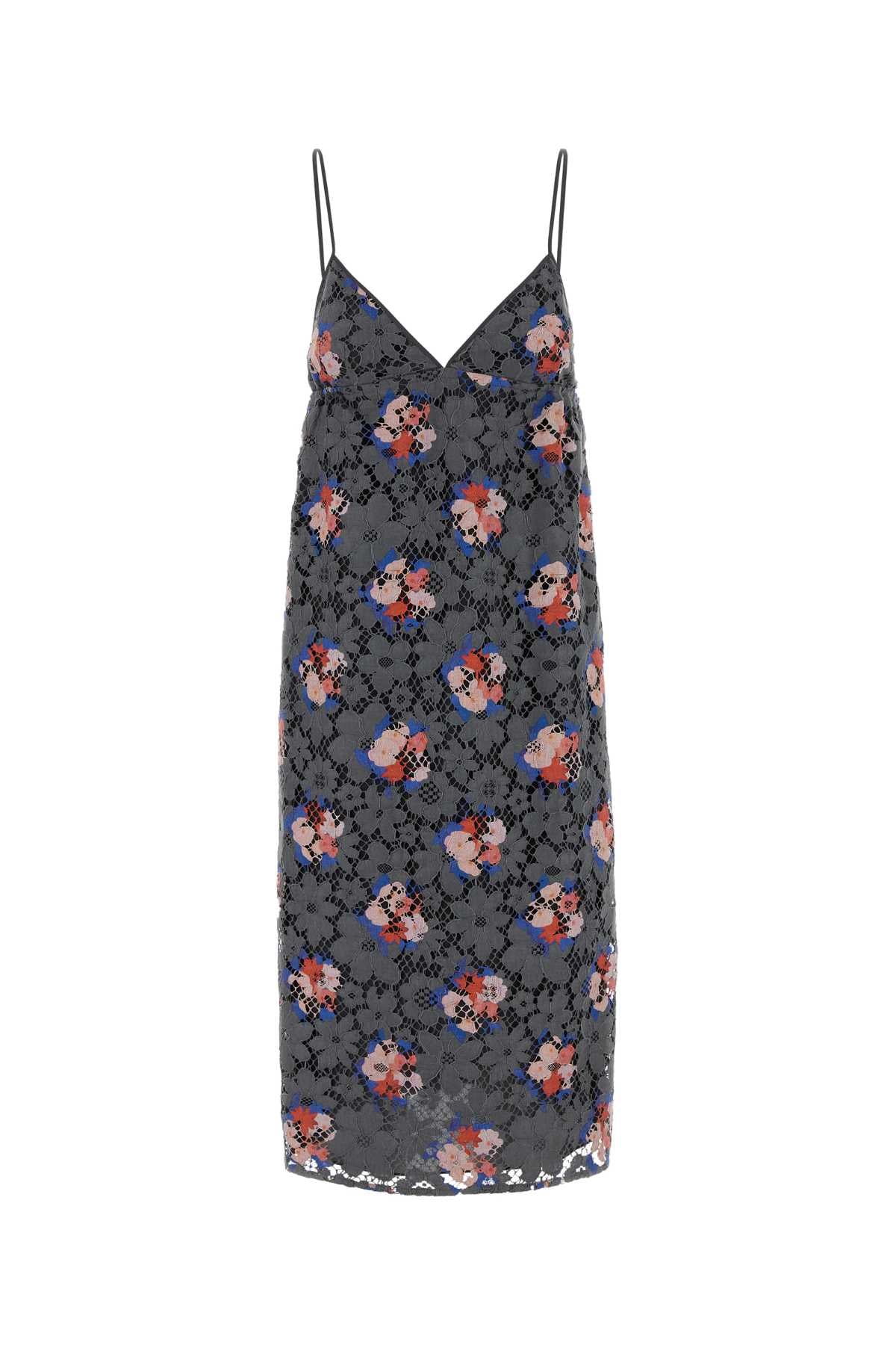 Fendi Women Printed Lace Dress FENDI