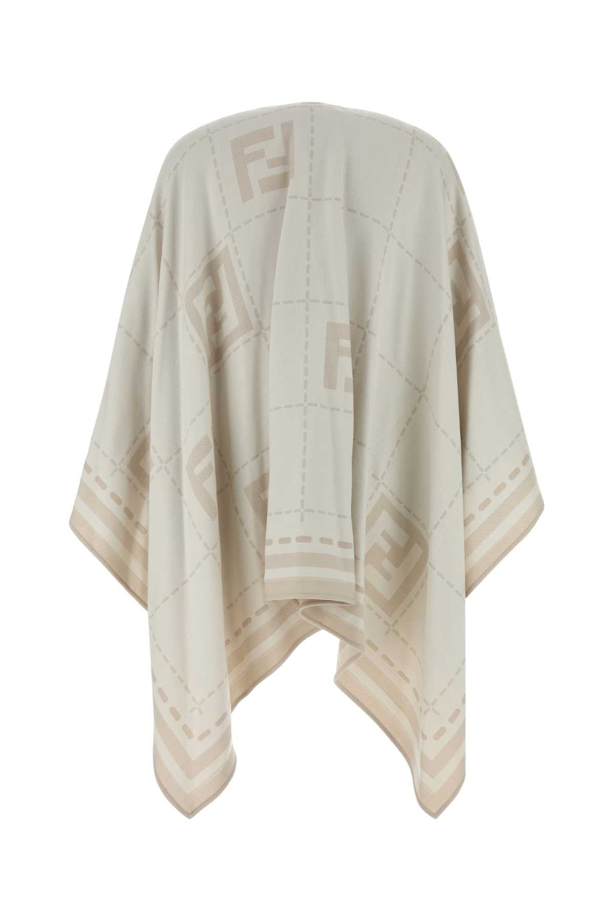 Fendi Women Embroidered Wool Cape FENDI