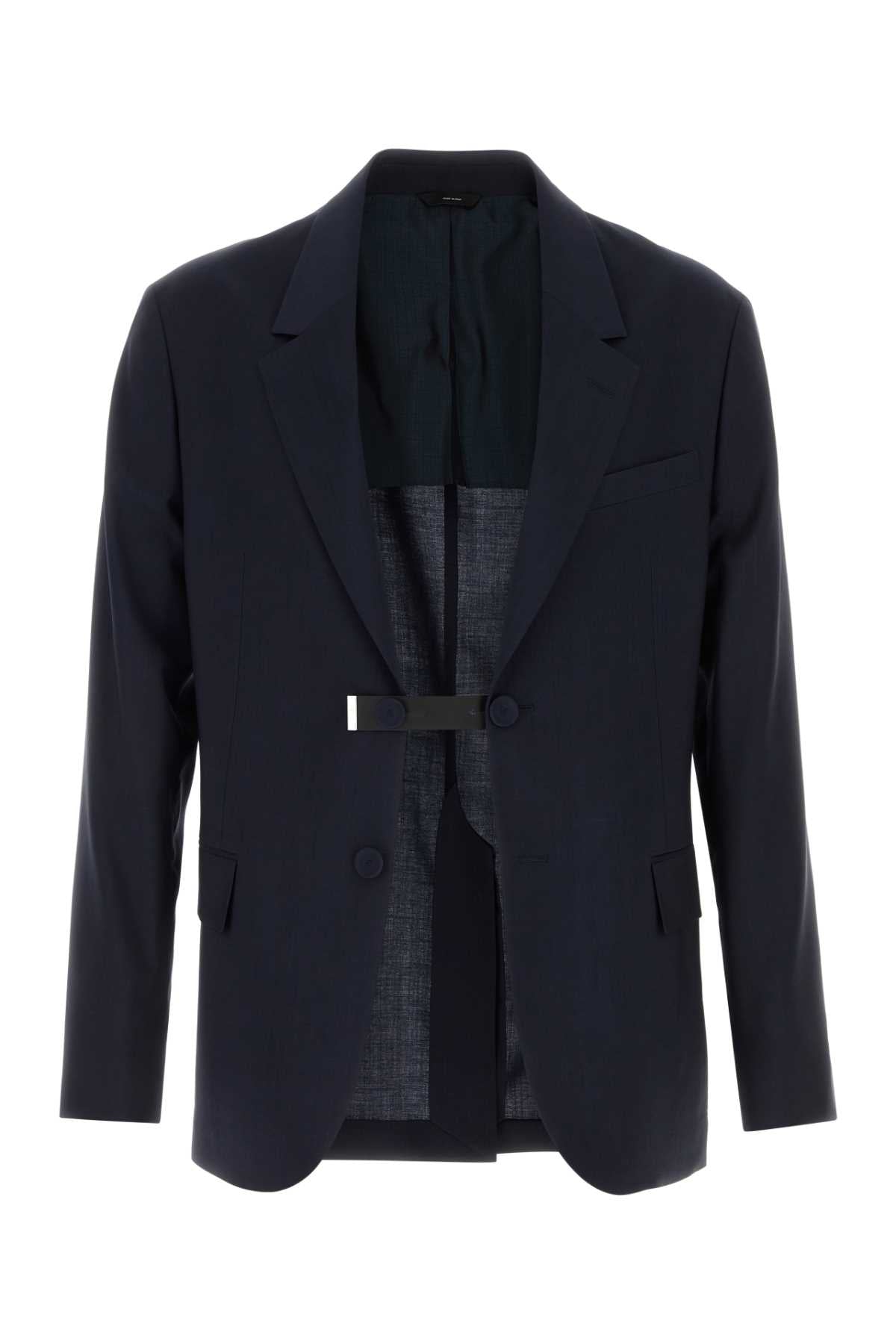 Fendi Men Navy Blue Wool Blazer FENDI