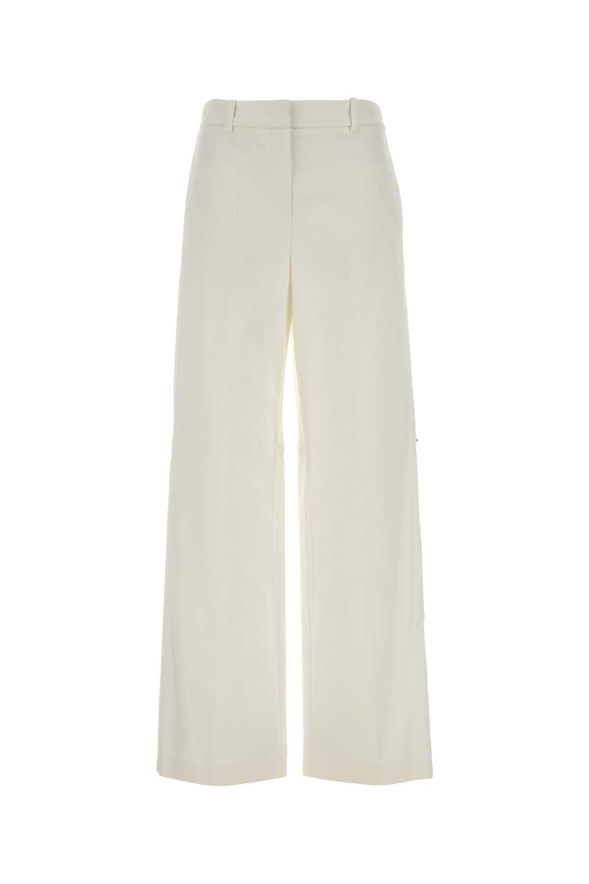 Fendi Women White Cotton Pant FENDI